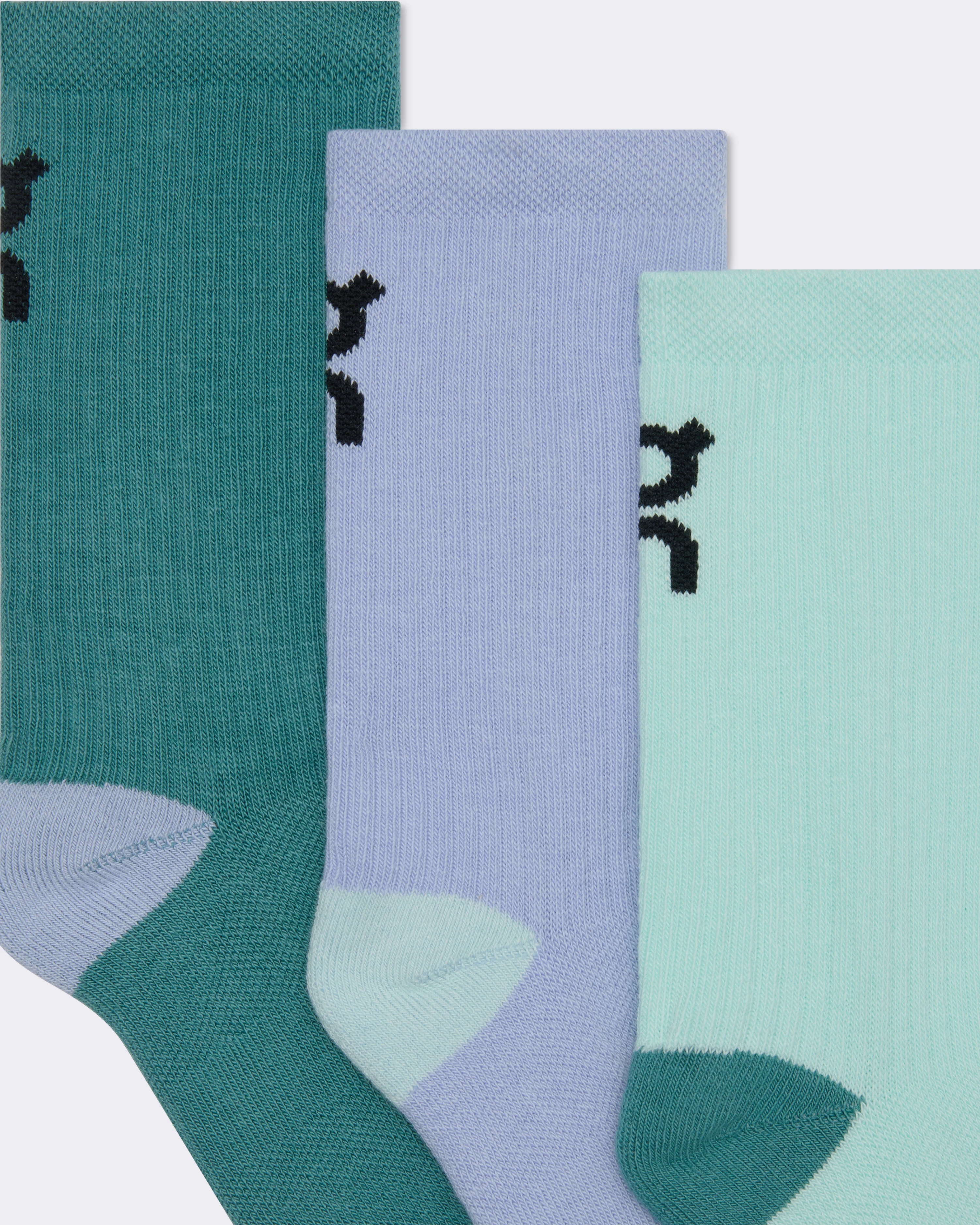 On Logo Sock High 3P Kids Celeste & Storm Enfant Chaussettes