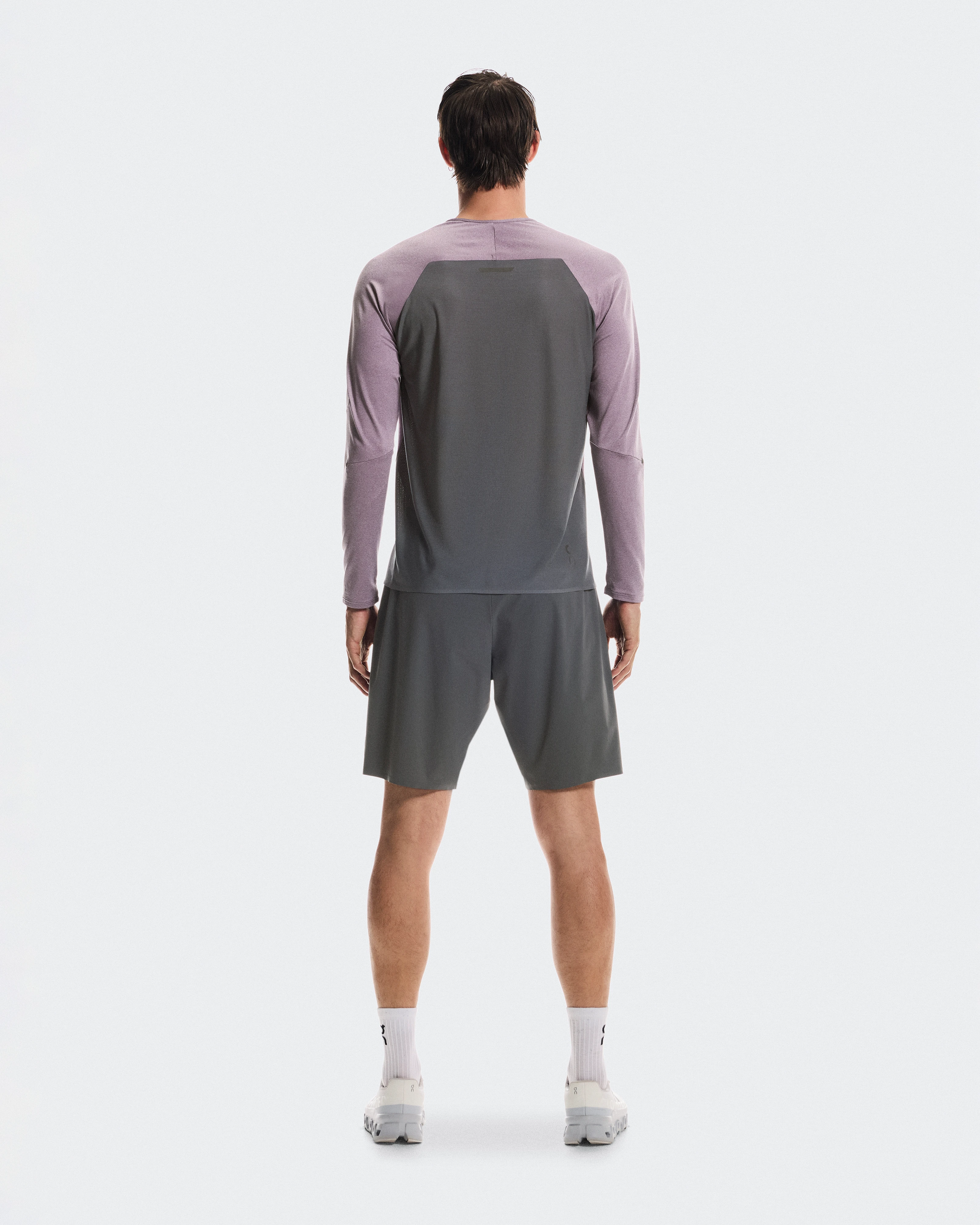 On Performance Long-T Dewberry & Eclipse Homme Hauts et t-shirts