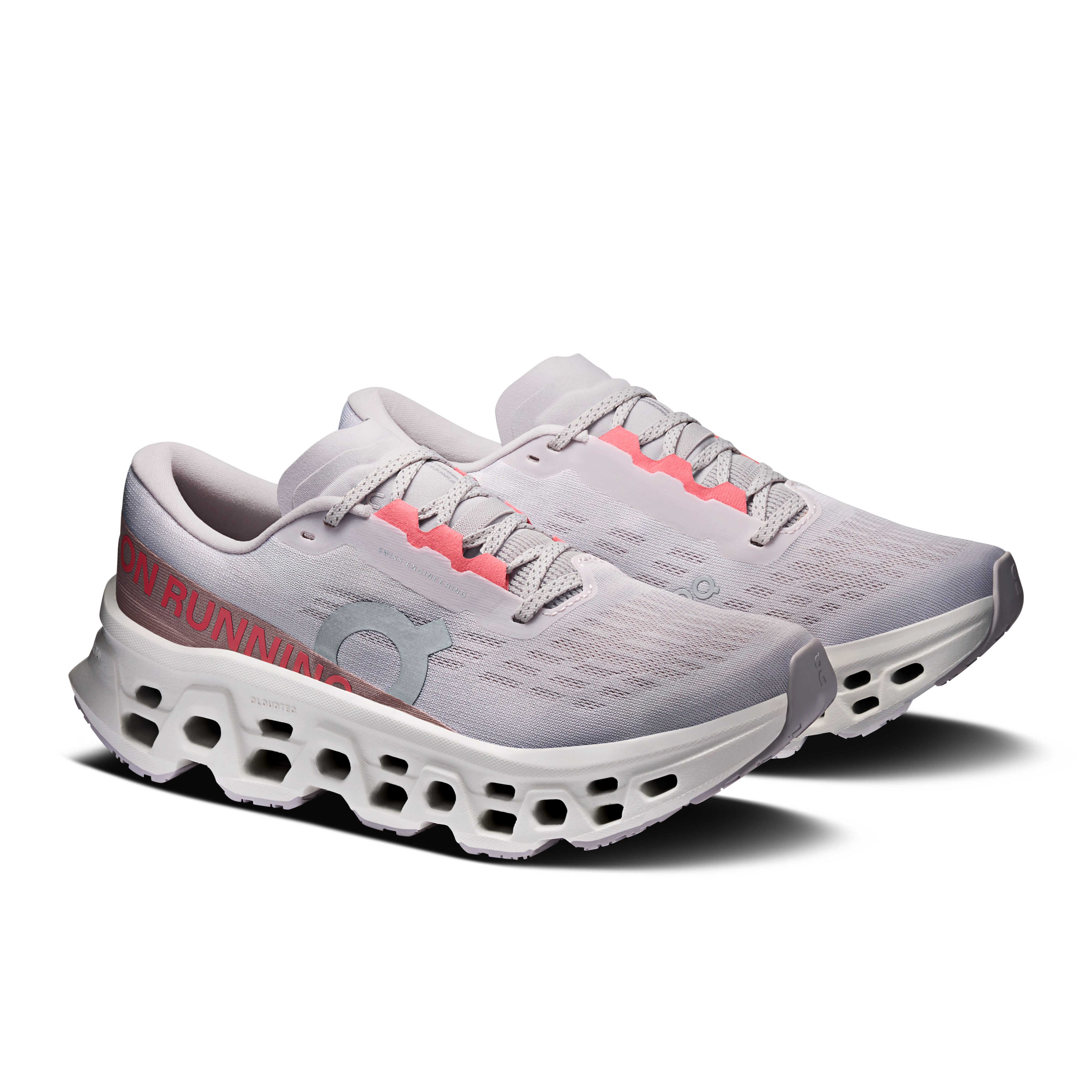 On Cloudmonster 3 Ether & Ivory Femme Running sur route Chaussures
