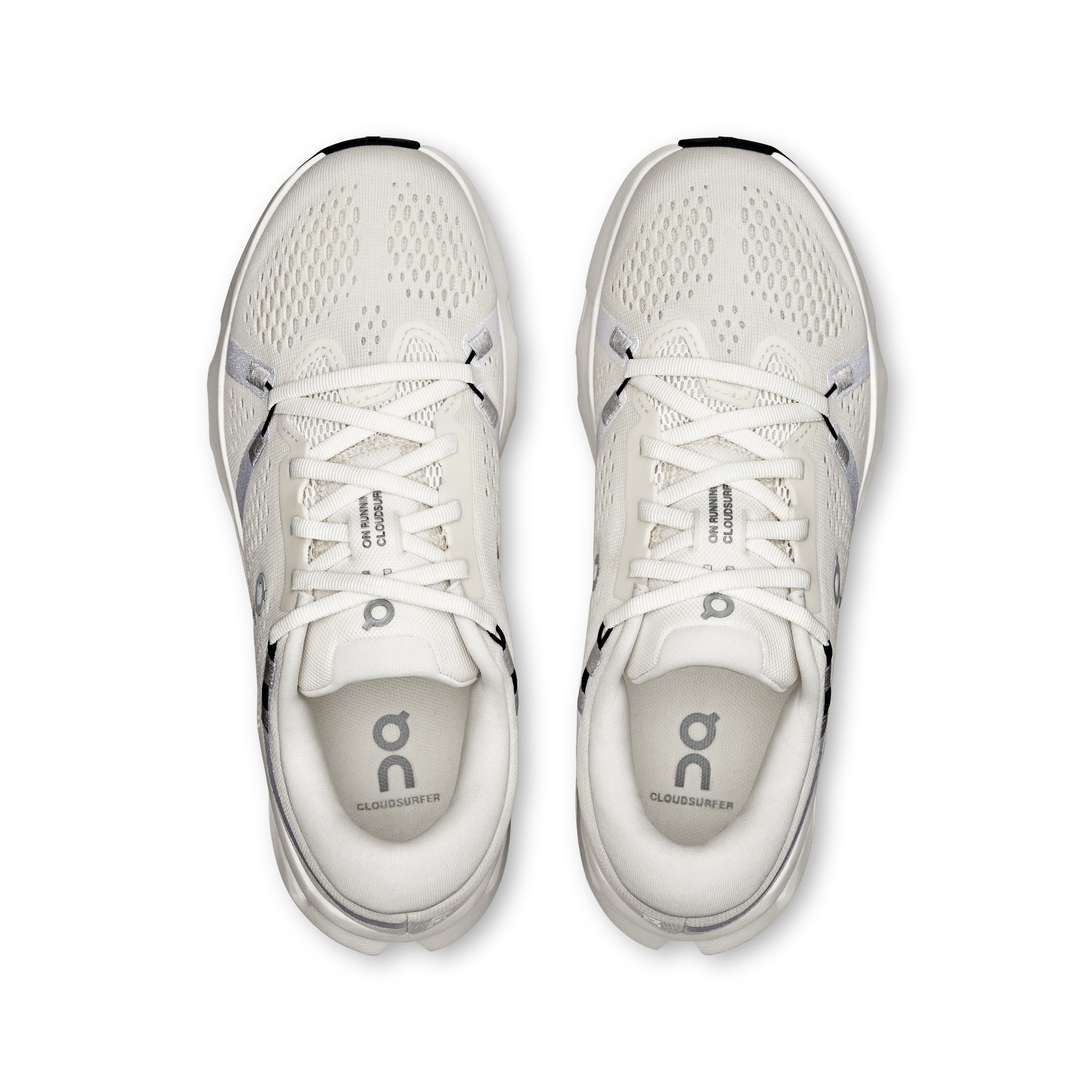 On Cloudsurfer 2 Ivory & Ivory Femme Running sur route Chaussures