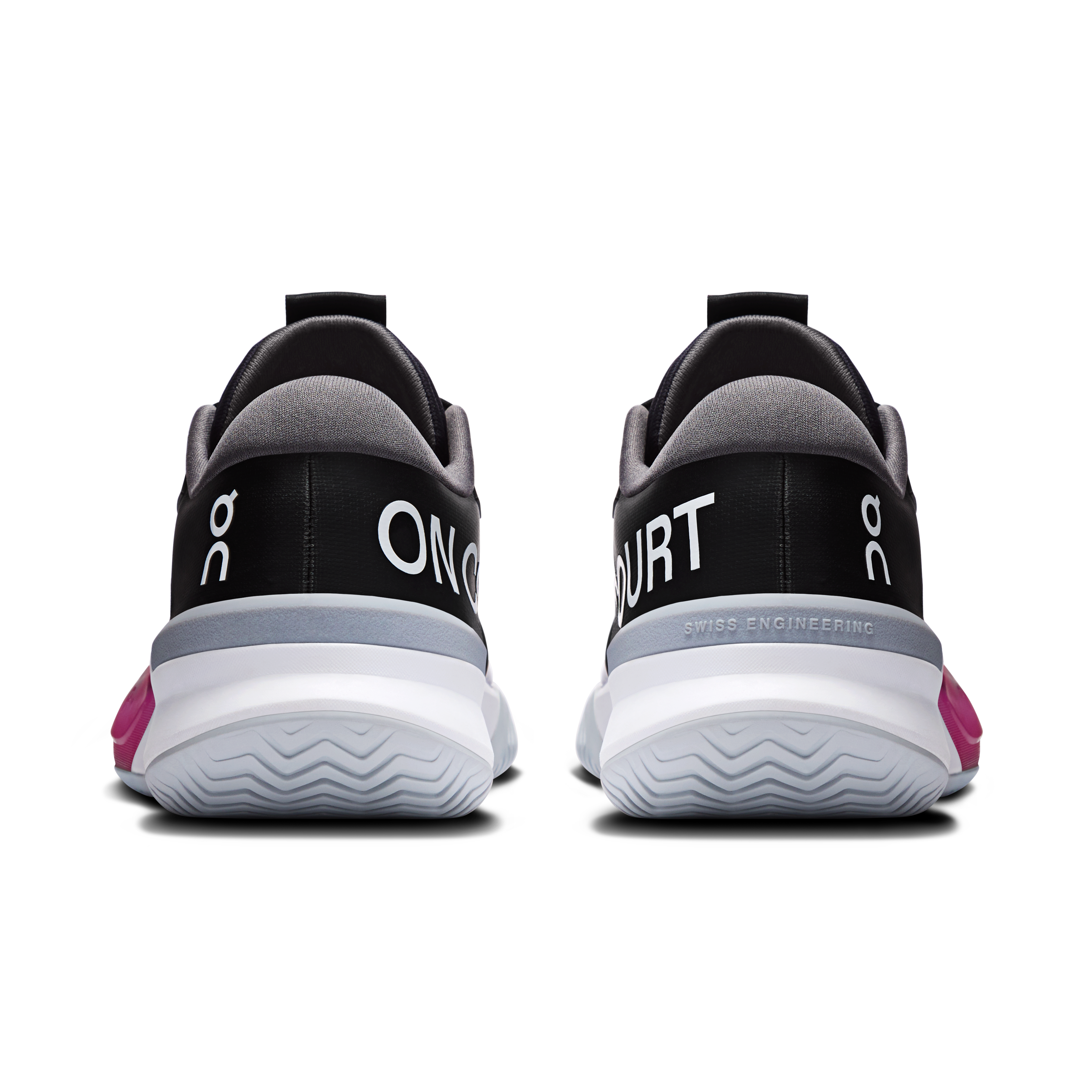 On THE ROGER Pro 3 Clay Black & Pink Femme Tennis Chaussures