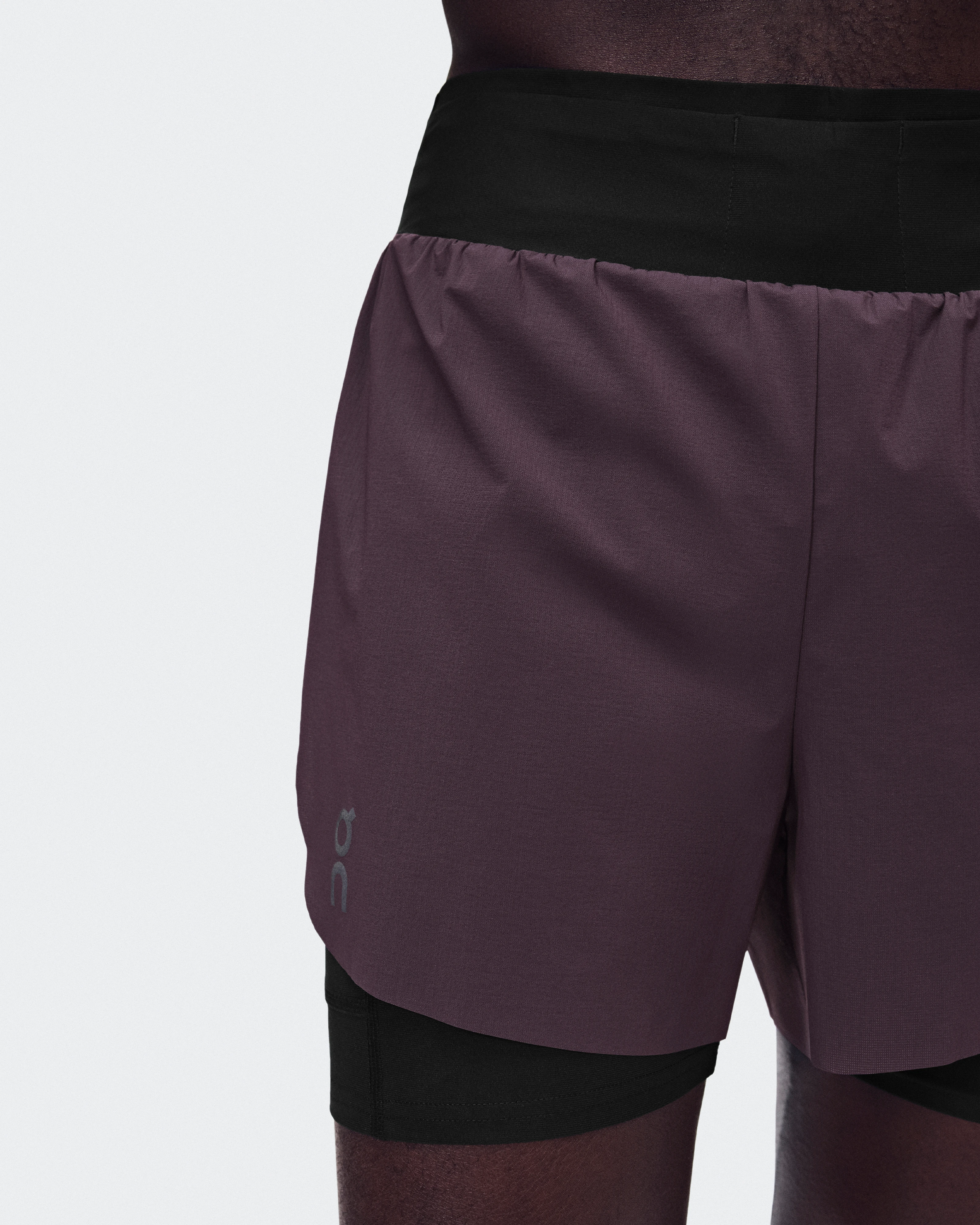 On Zero 2-in-1 Shorts Urchin & Black Homme Shorts