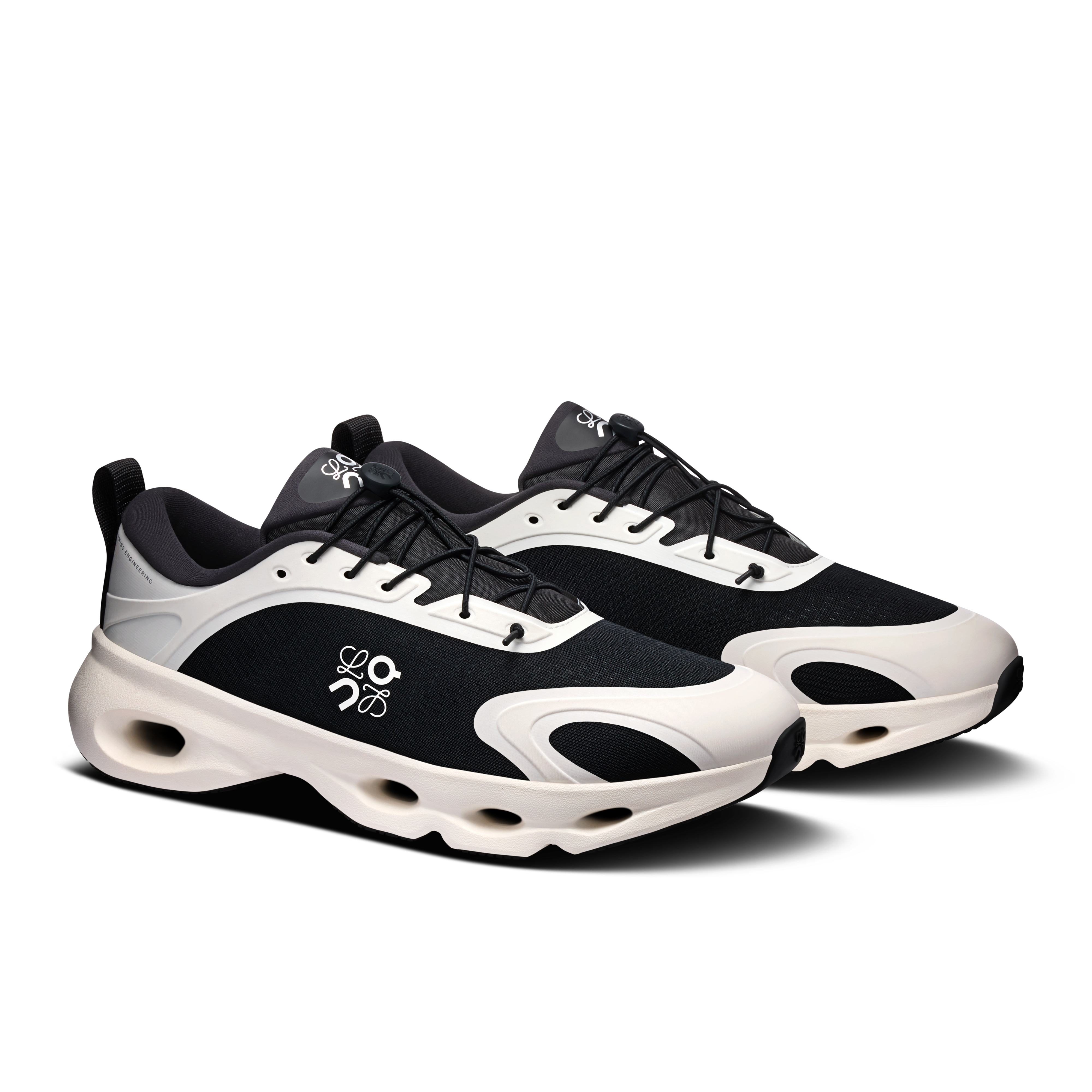 On Cloudsolo LOEWE Black & Eggshell Homme Active Life Chaussures