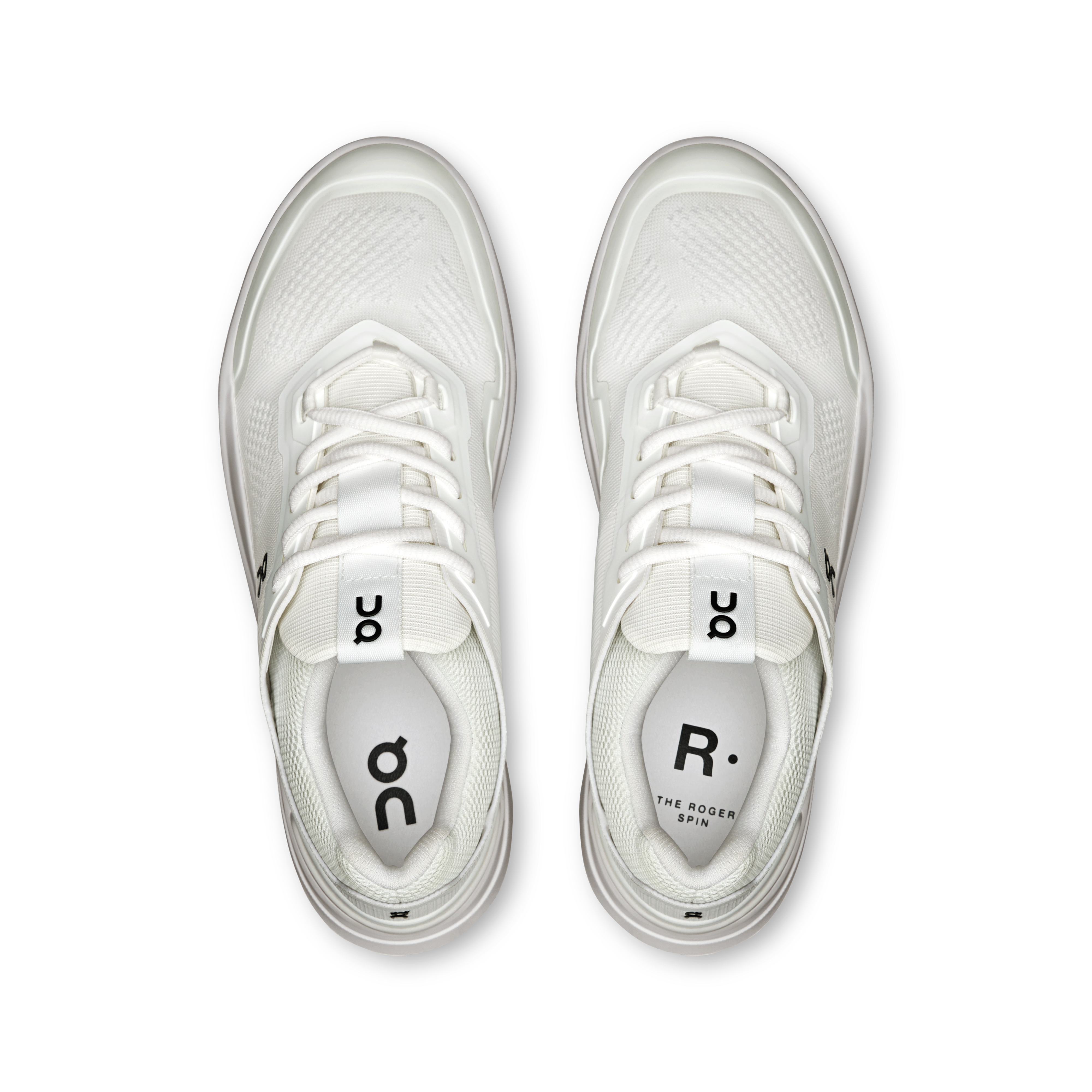 On THE ROGER Spin White & Black Femme Active Life Chaussures
