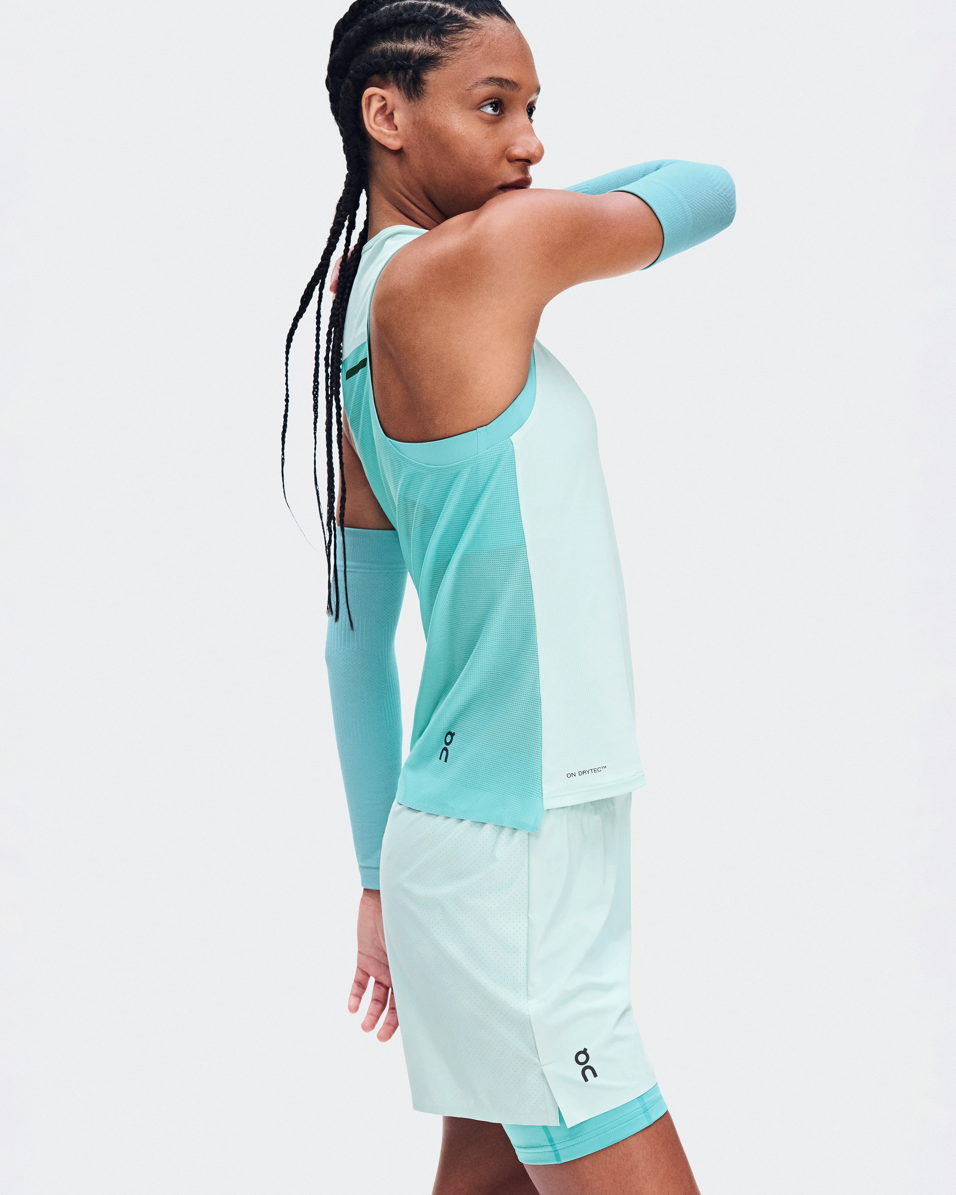 On Performance Tank Flurry & Aquamarine Femme Hauts et t-shirts