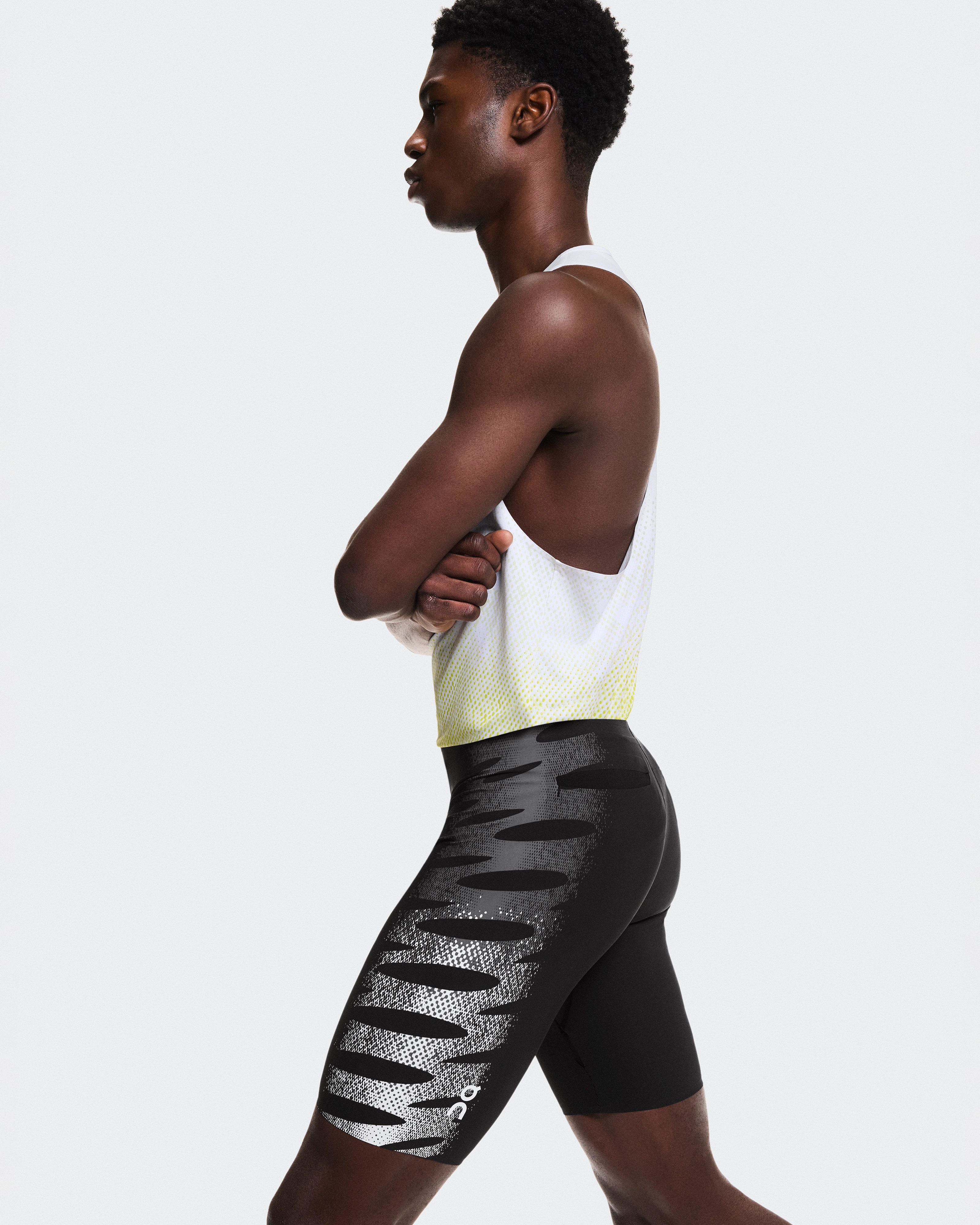 On Zero Half Tights Iron & White Homme Leggings