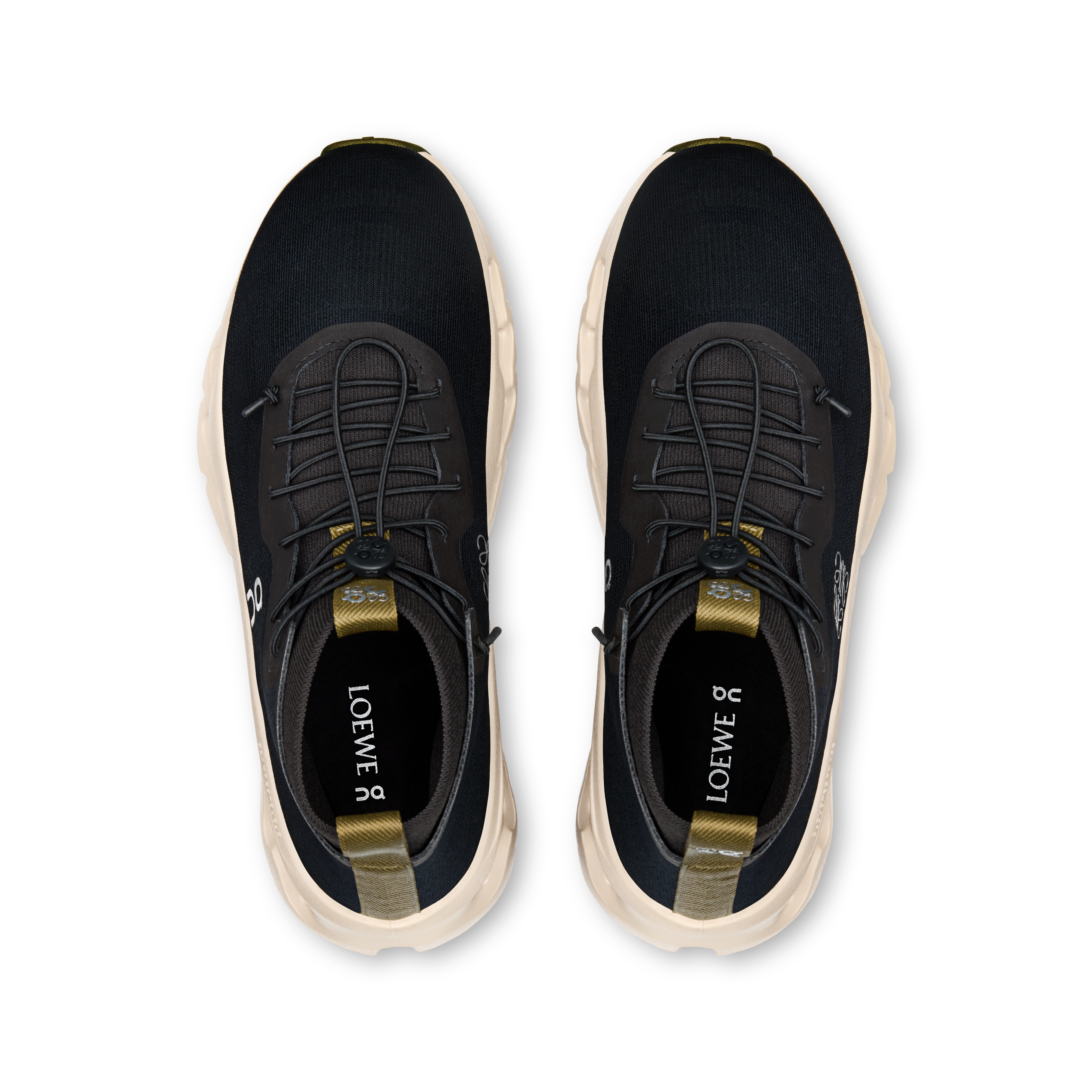 On Cloudtilt Hi LOEWE Black & Oatmeal | Olive Femme Active Life Chaussures