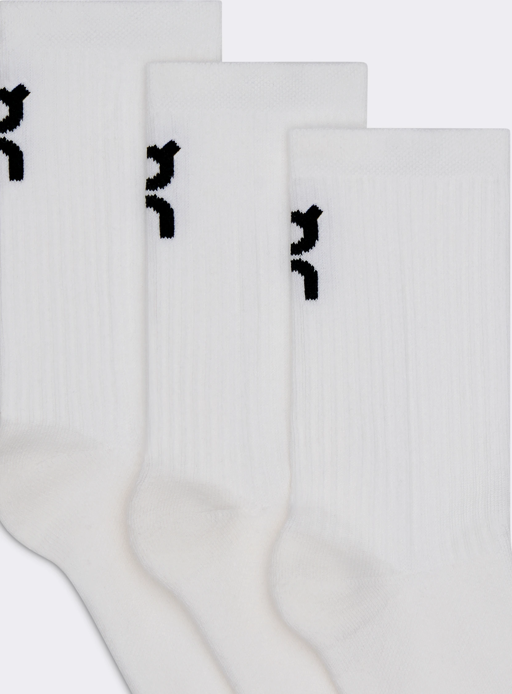 On Logo Sock High 3P Kids White Enfant Chaussettes