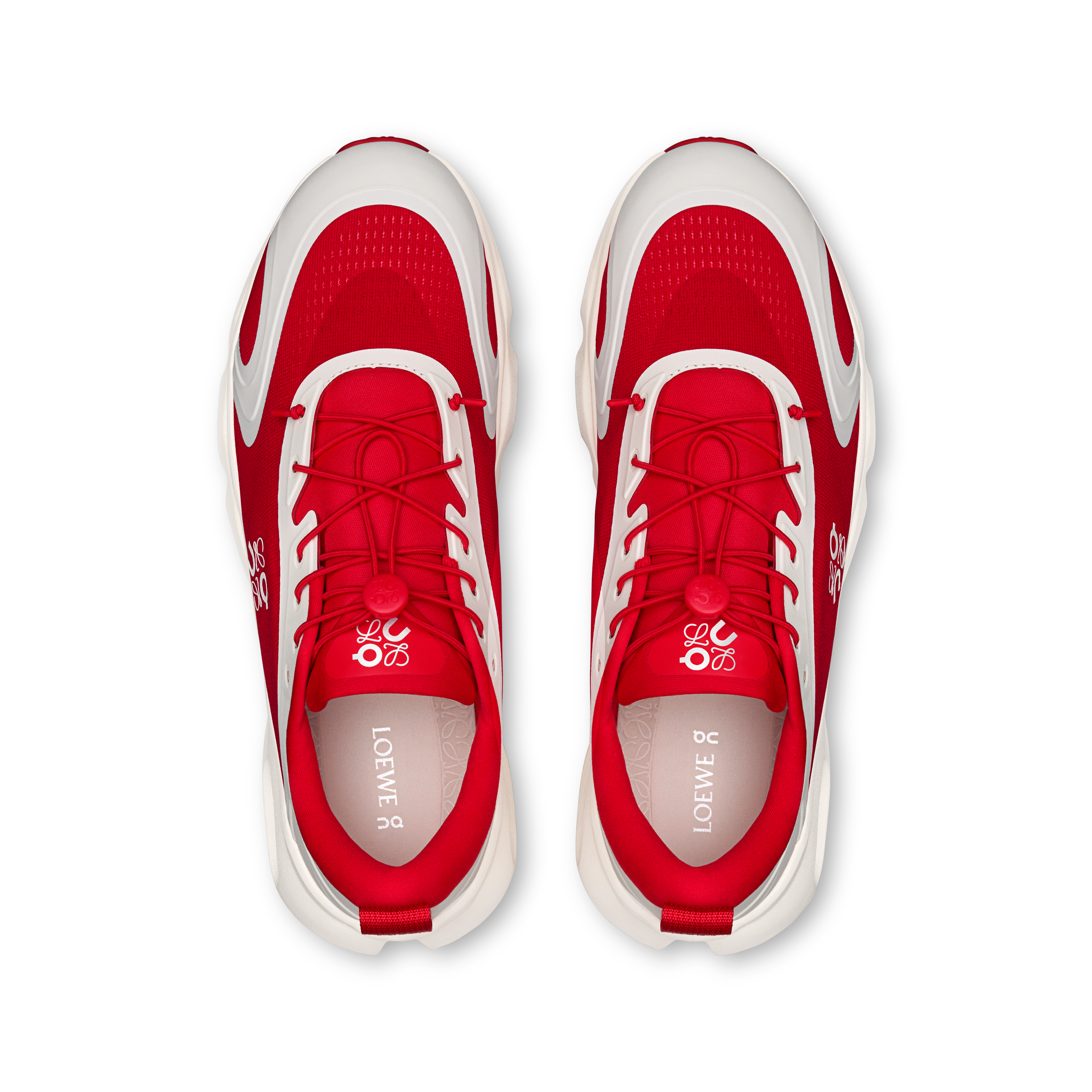 On Cloudsolo LOEWE Red & Eggshell Homme Active Life Chaussures