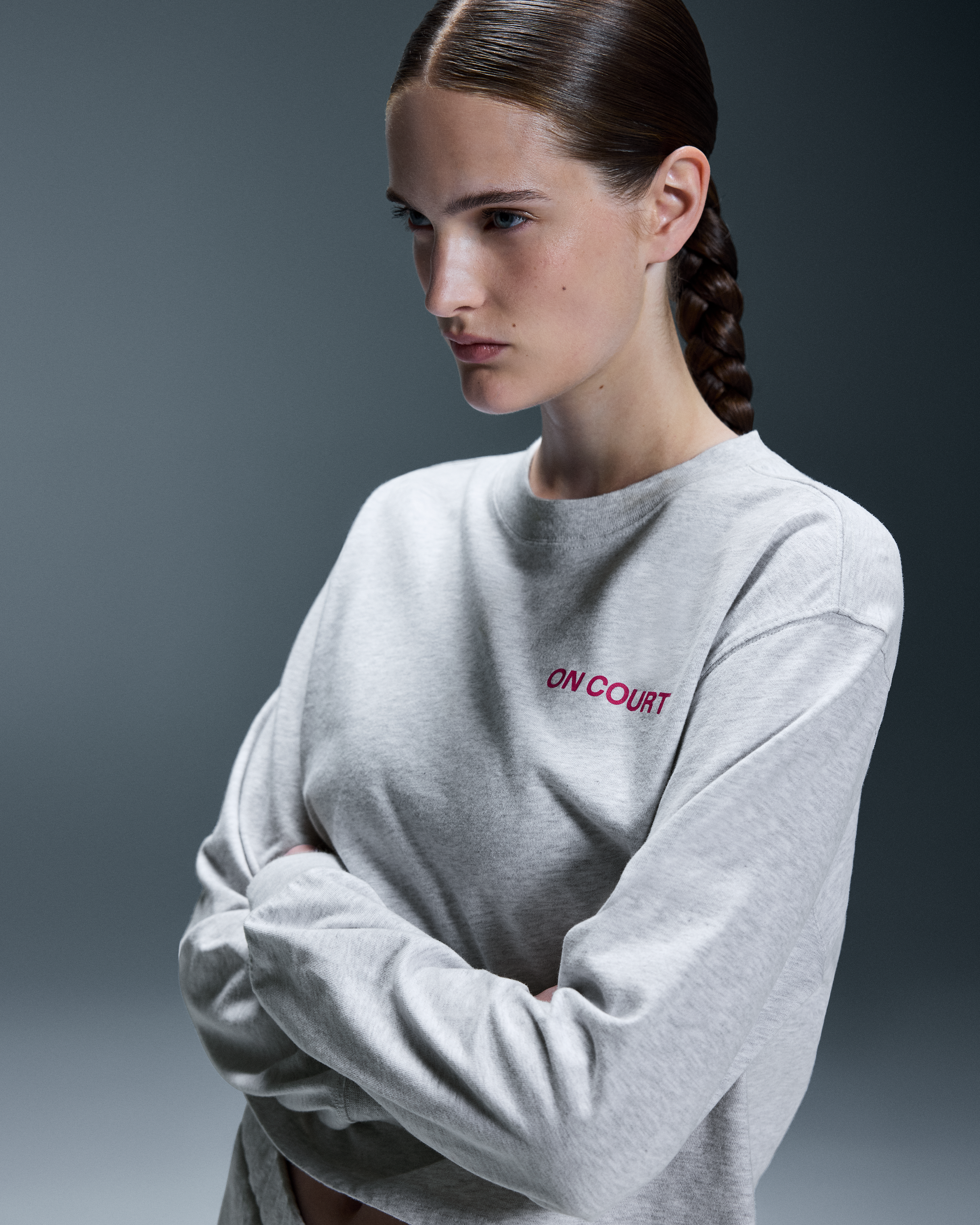 On Open Club Long-T Crop Crater Femme Hauts et t-shirts