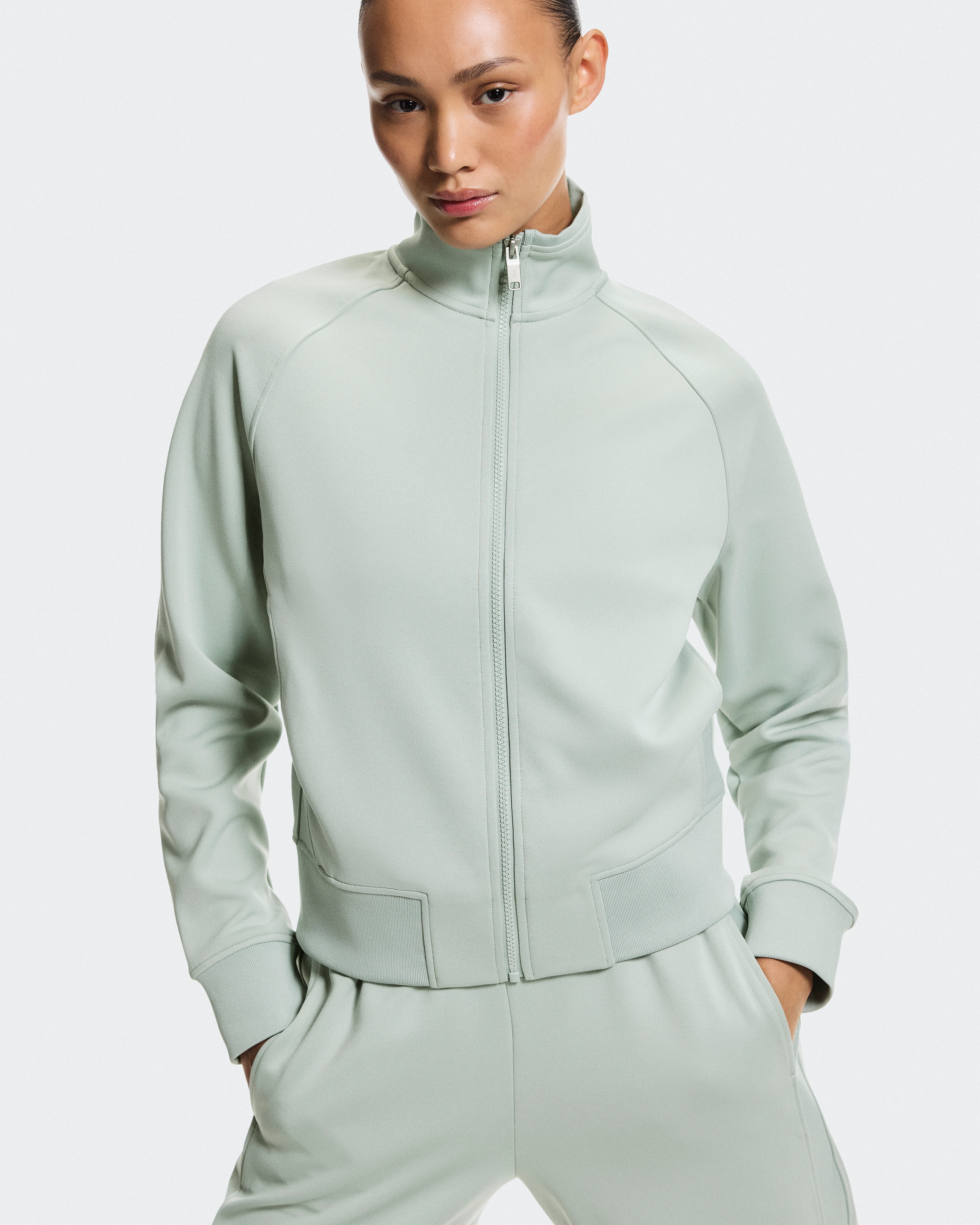 On Courtside Full-Zip Mineral Femme Vestes