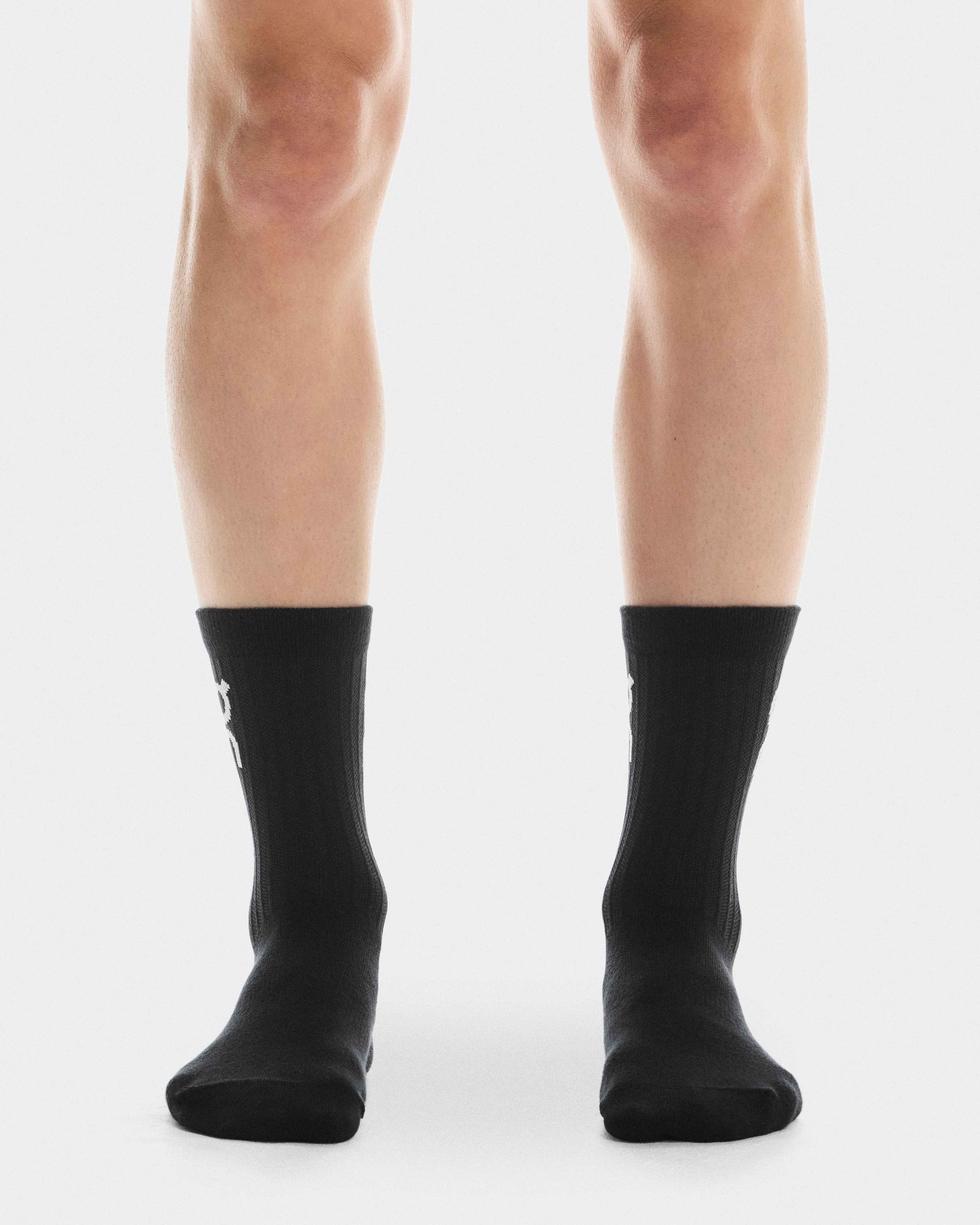 On Logo Sock High 3P Black Unisexe Chaussettes