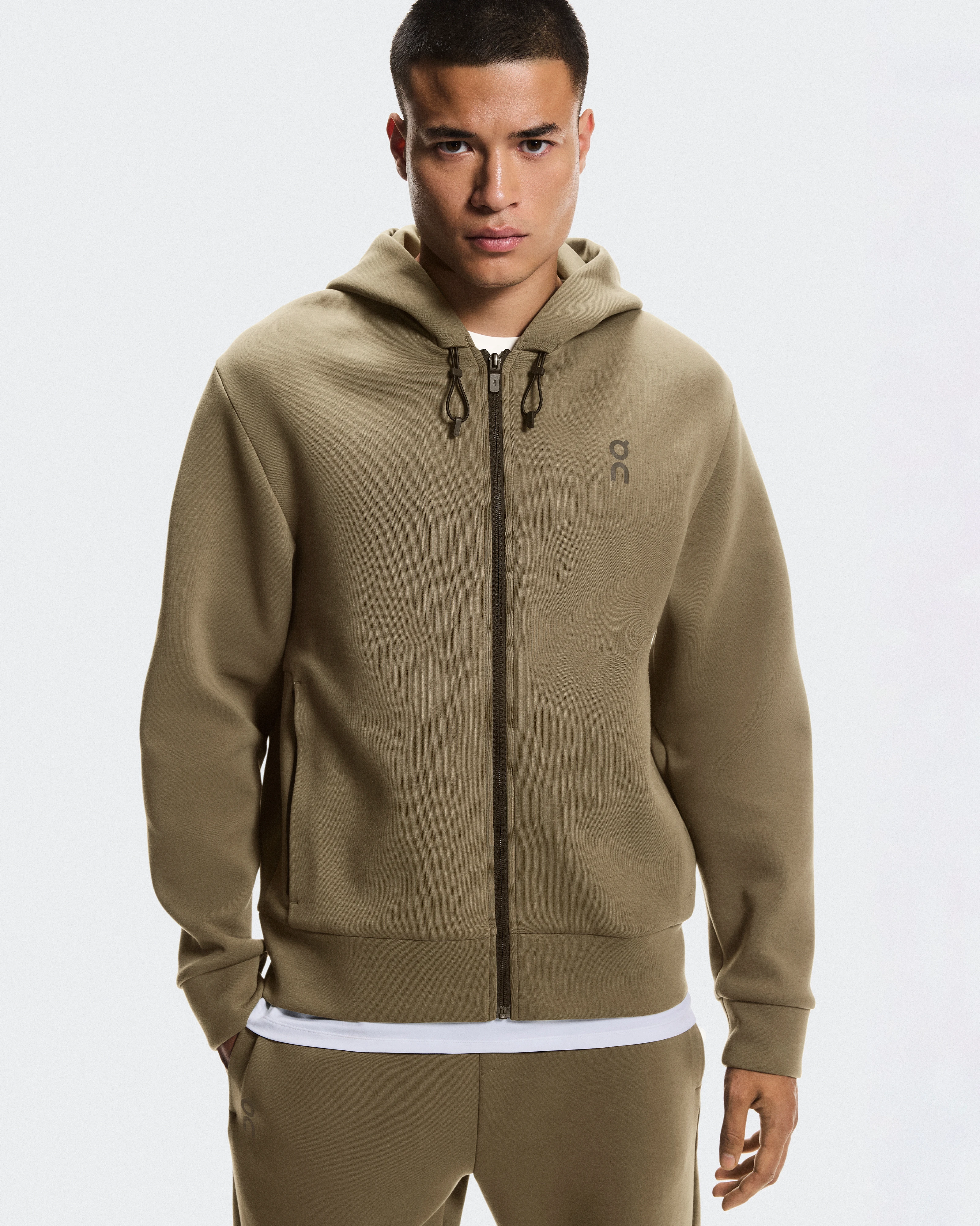 On Focus Tech Zip Hoodie Kalamata Homme Sweats à capuche et sweats