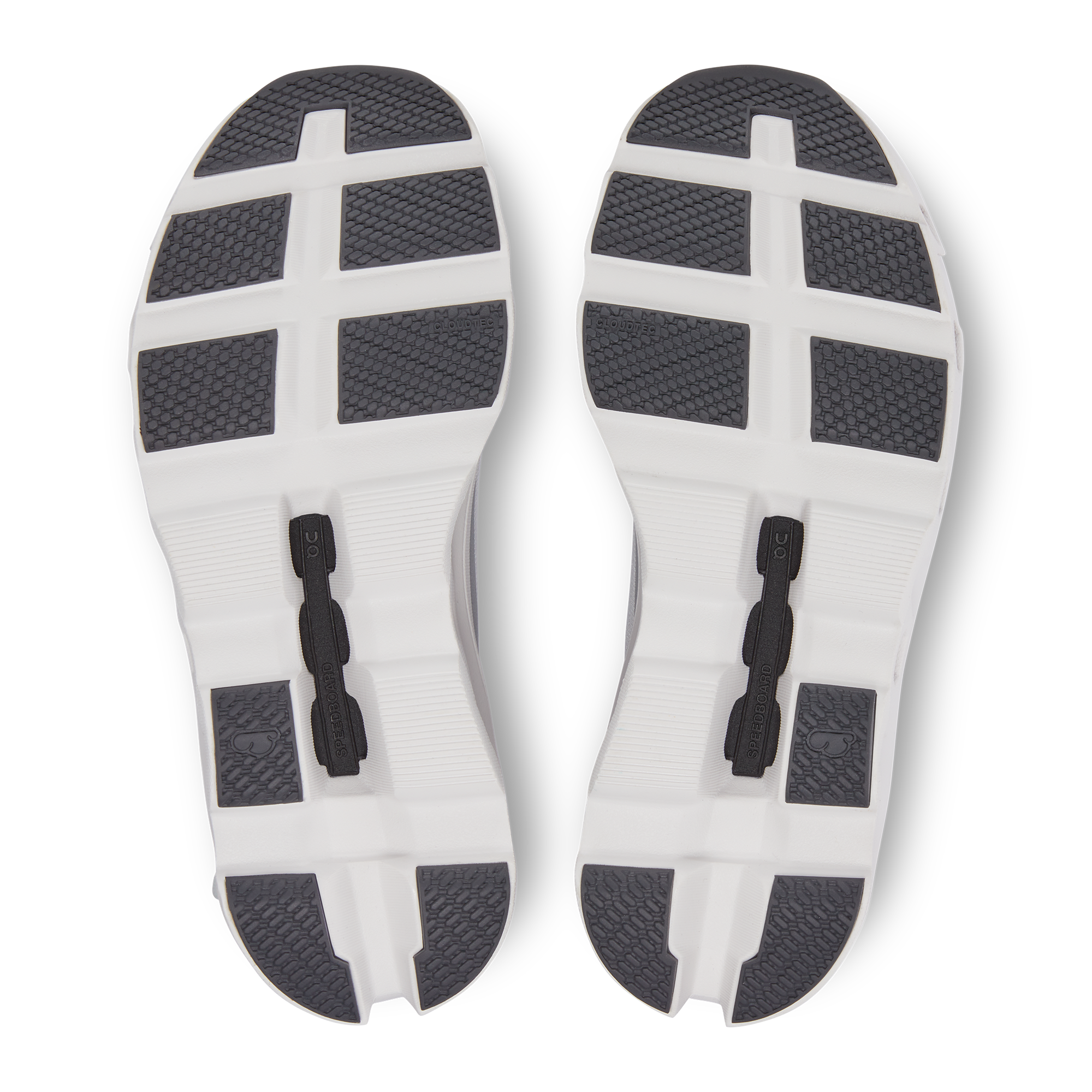 On Cloudmonster All White Femme Running sur route Chaussures