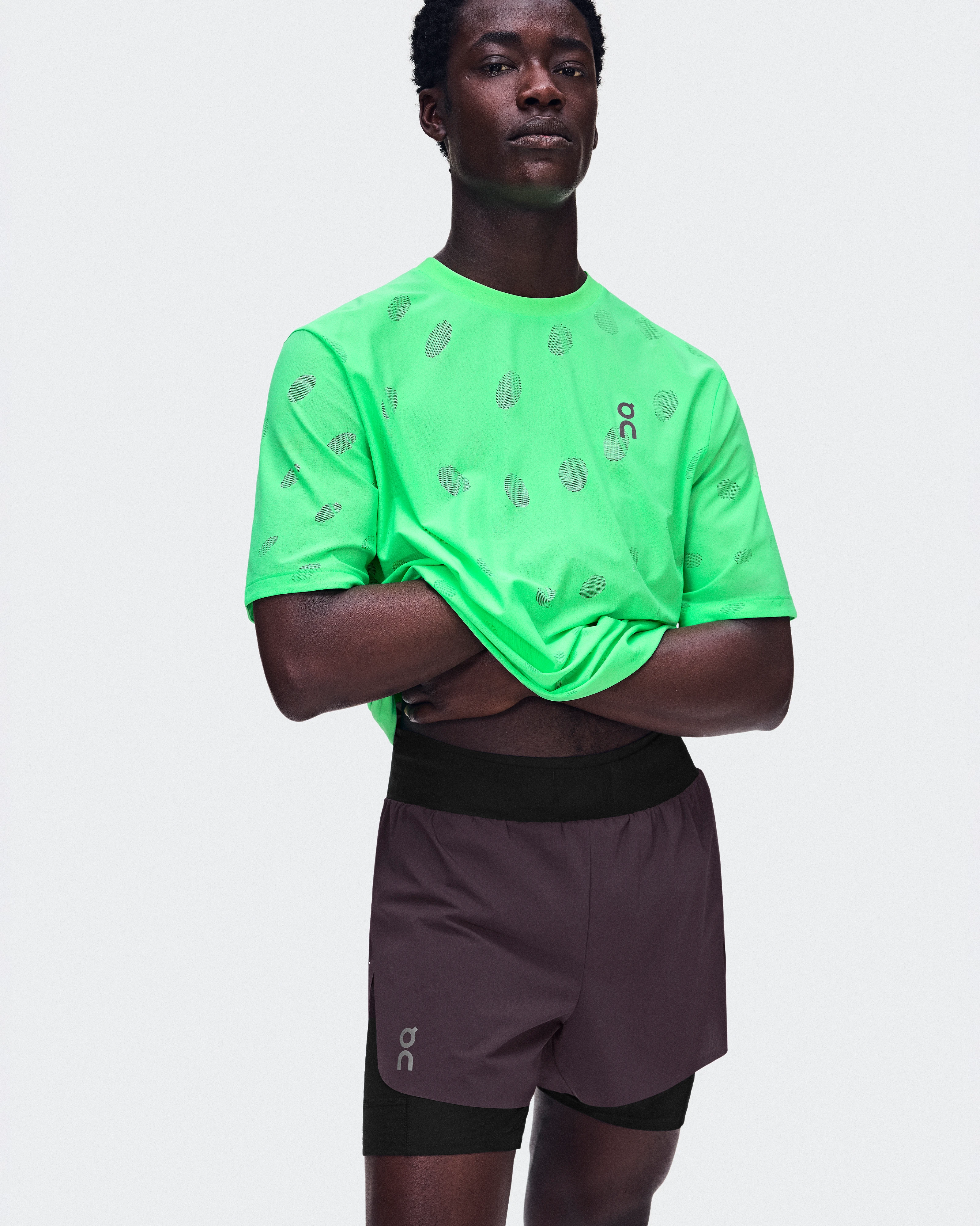 On Zero 2-in-1 Shorts Urchin & Black Homme Shorts