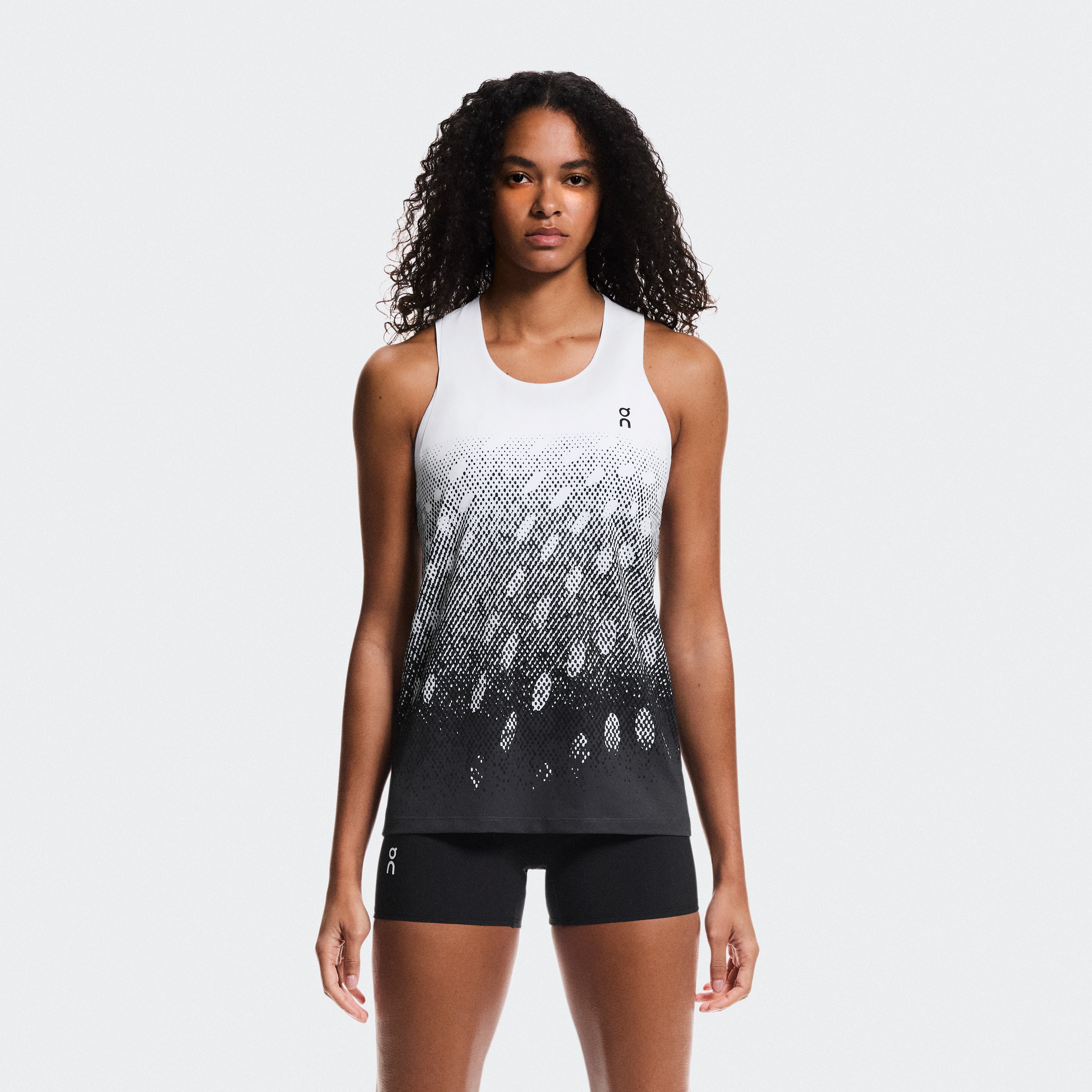 On Zero Singlet White & Iron Femme – Running de compétition Hauts et t-shirts