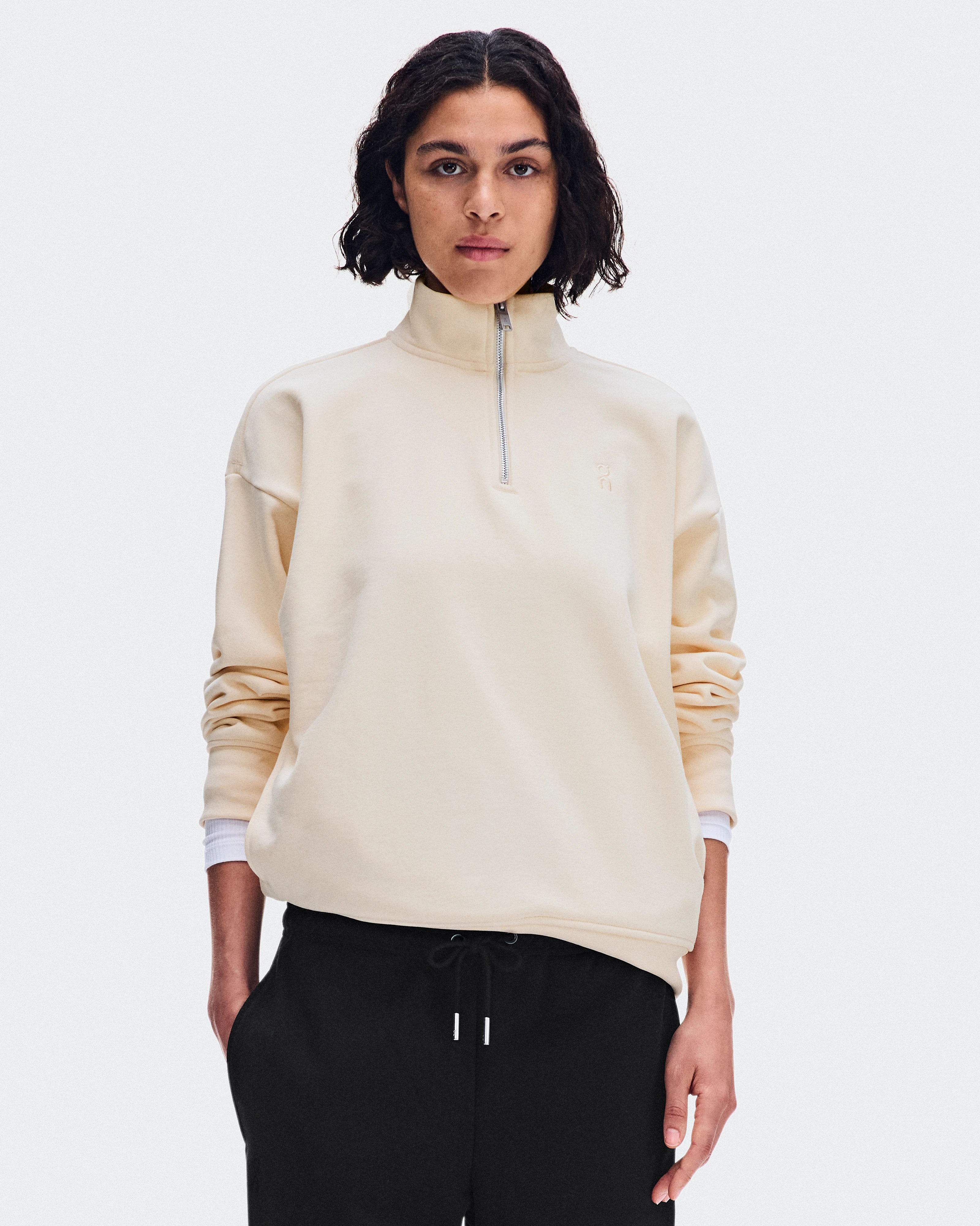 On Club Collective 1/4 Zip Chantilly Femme Sweats à capuche et sweats