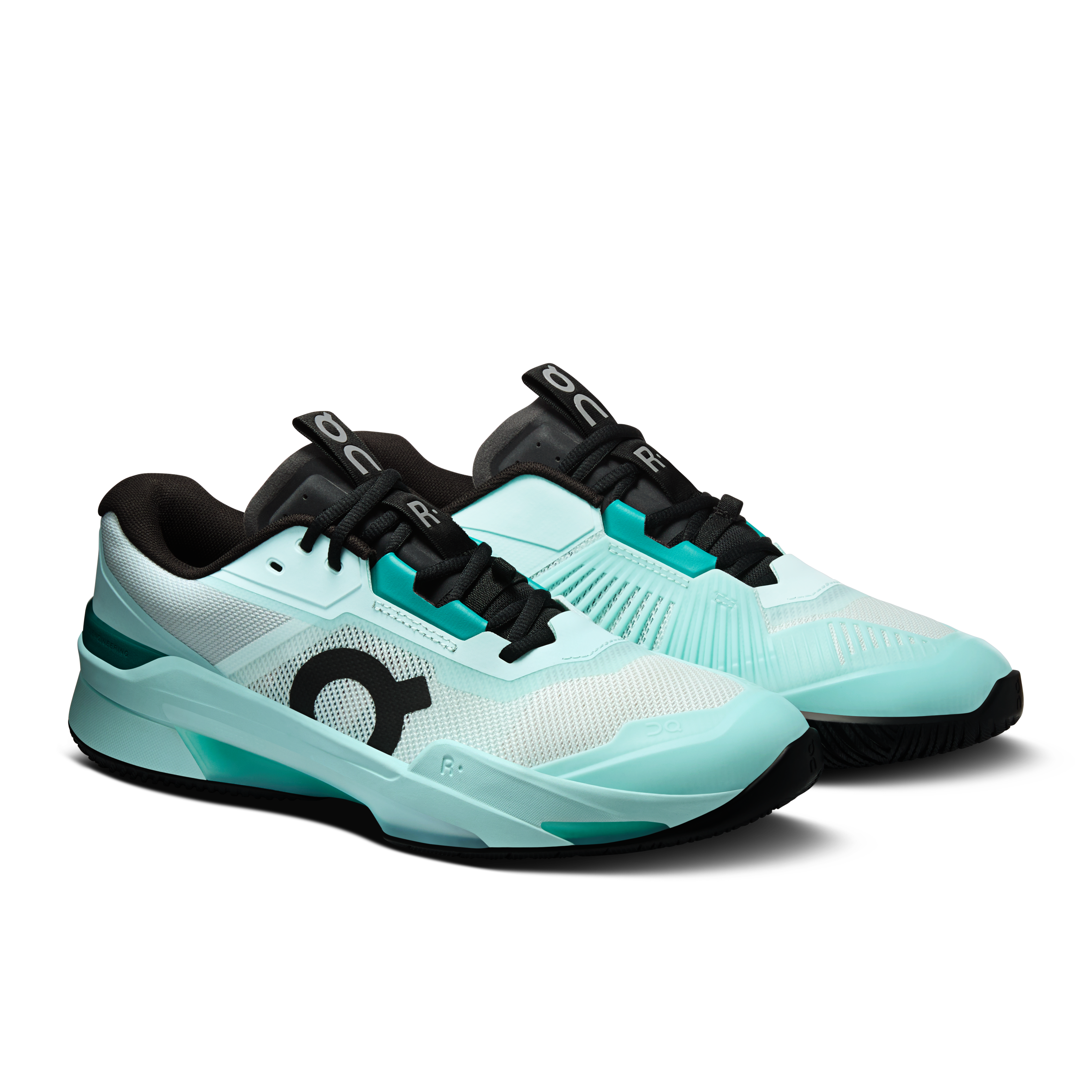 On THE ROGER Pro Fire Flurry & Celeste Homme Tennis Chaussures