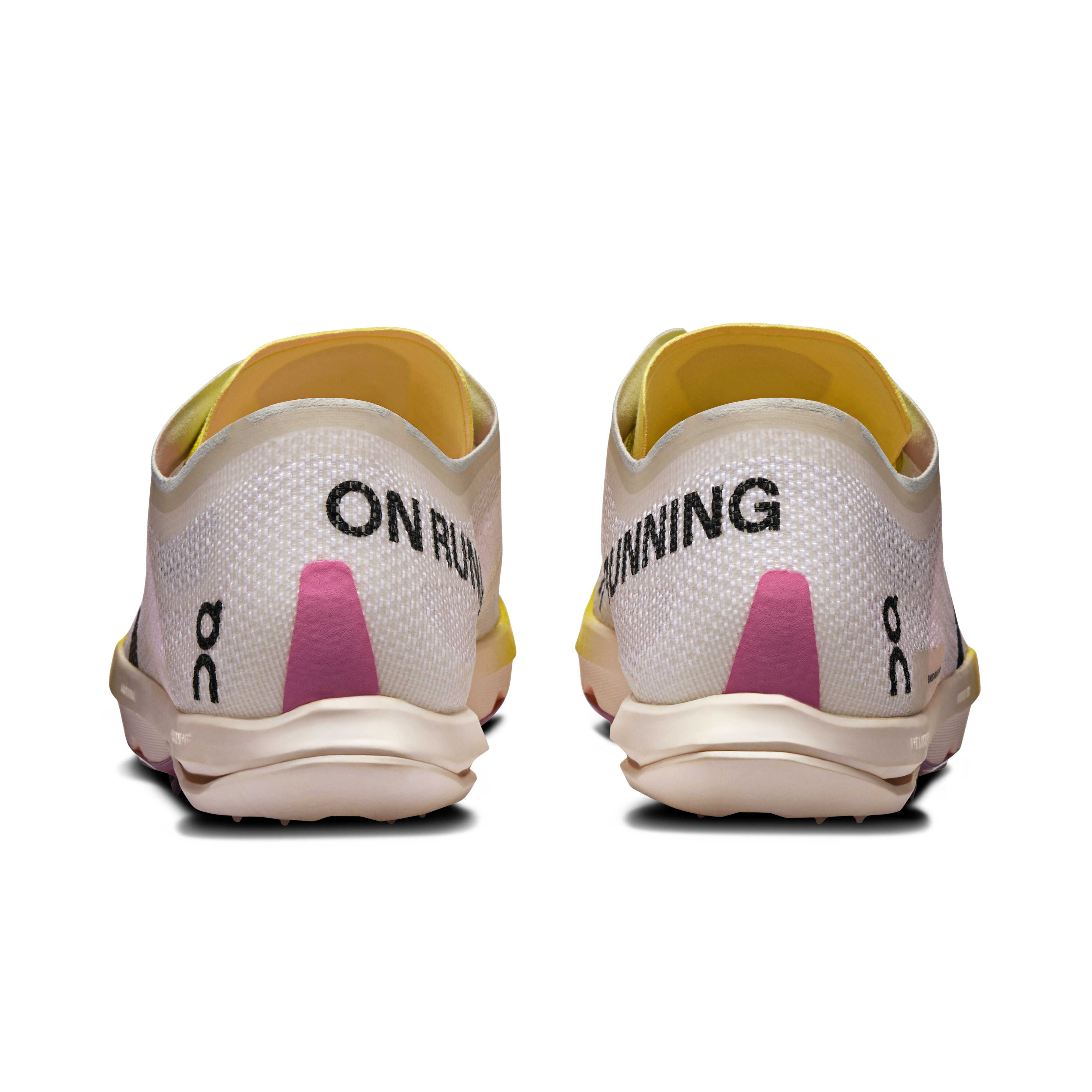 On Cloudspike Citius 2 White & Raspberry Femme Athlétisme Chaussures