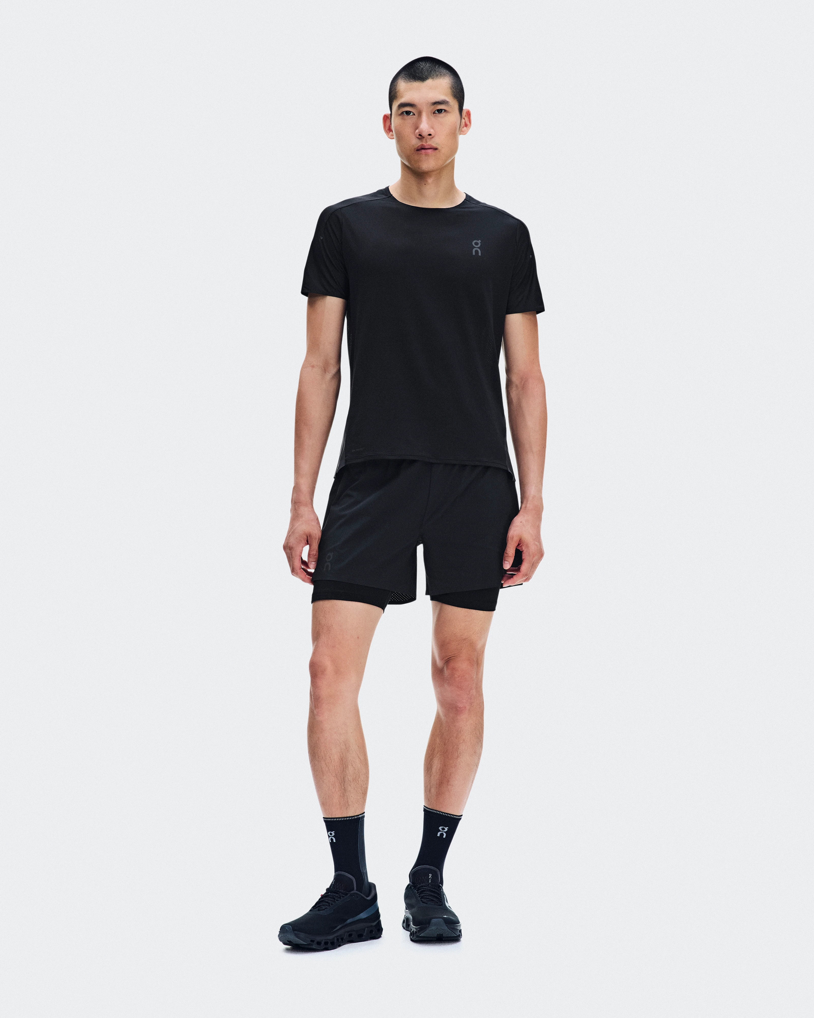 On Performance-T Black & Eclipse Homme Hauts et t-shirts