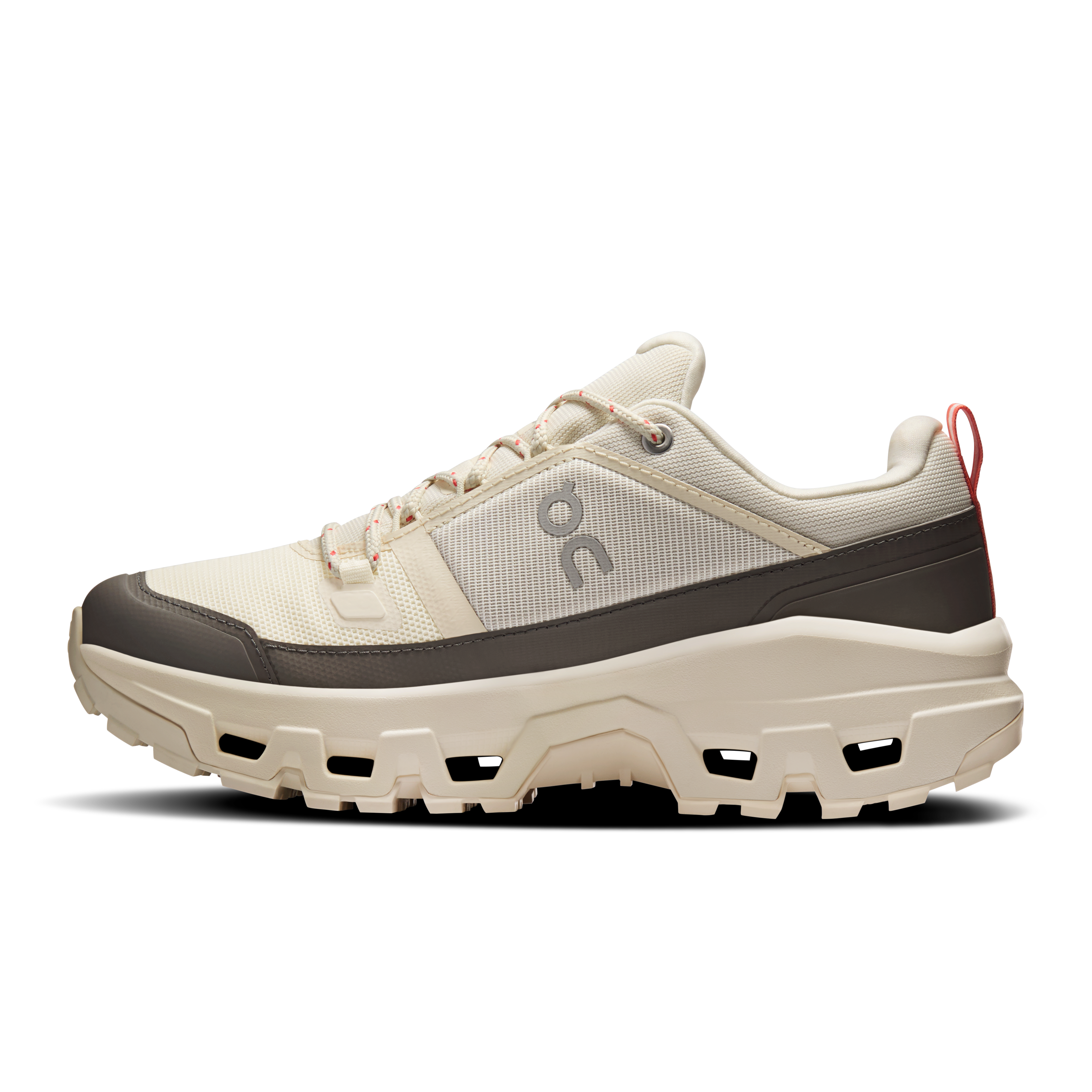 On Cloudrock Low Waterproof Ivory & Ivory Femme Randonnée Chaussures