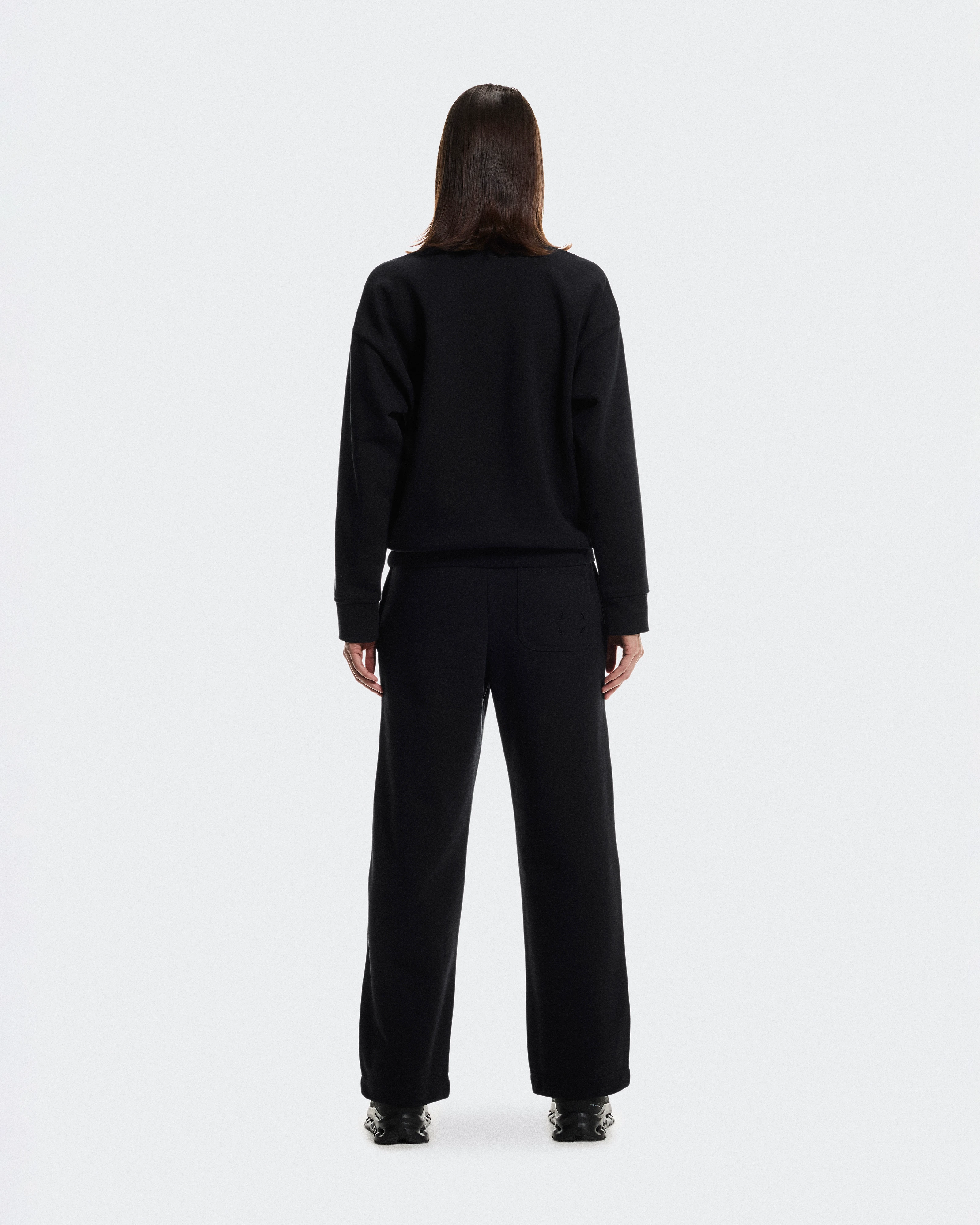 On Club Collective 1/4 Zip Black Femme Sweats à capuche et sweats