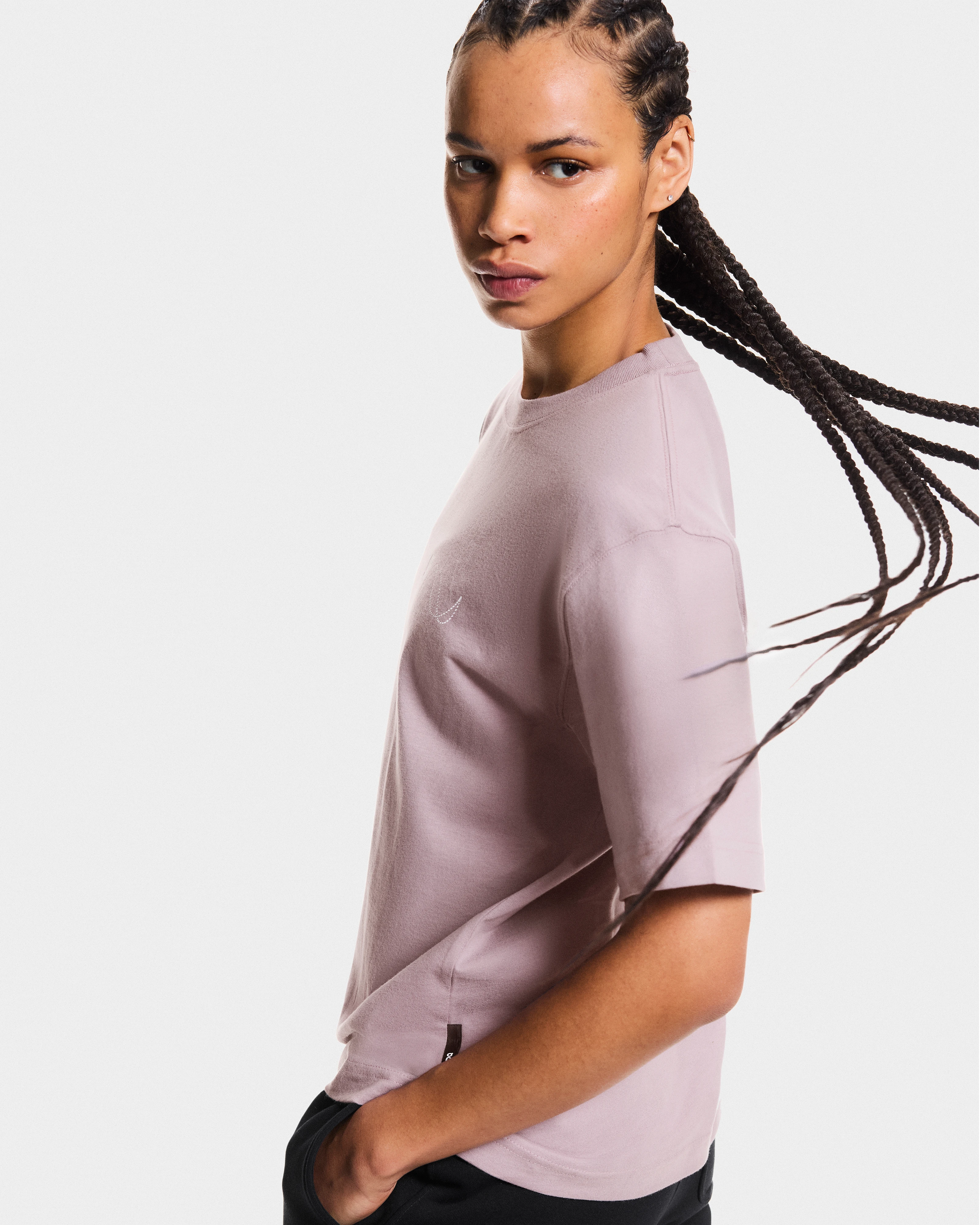 On Club-T Avant Heron Femme Hauts et t-shirts