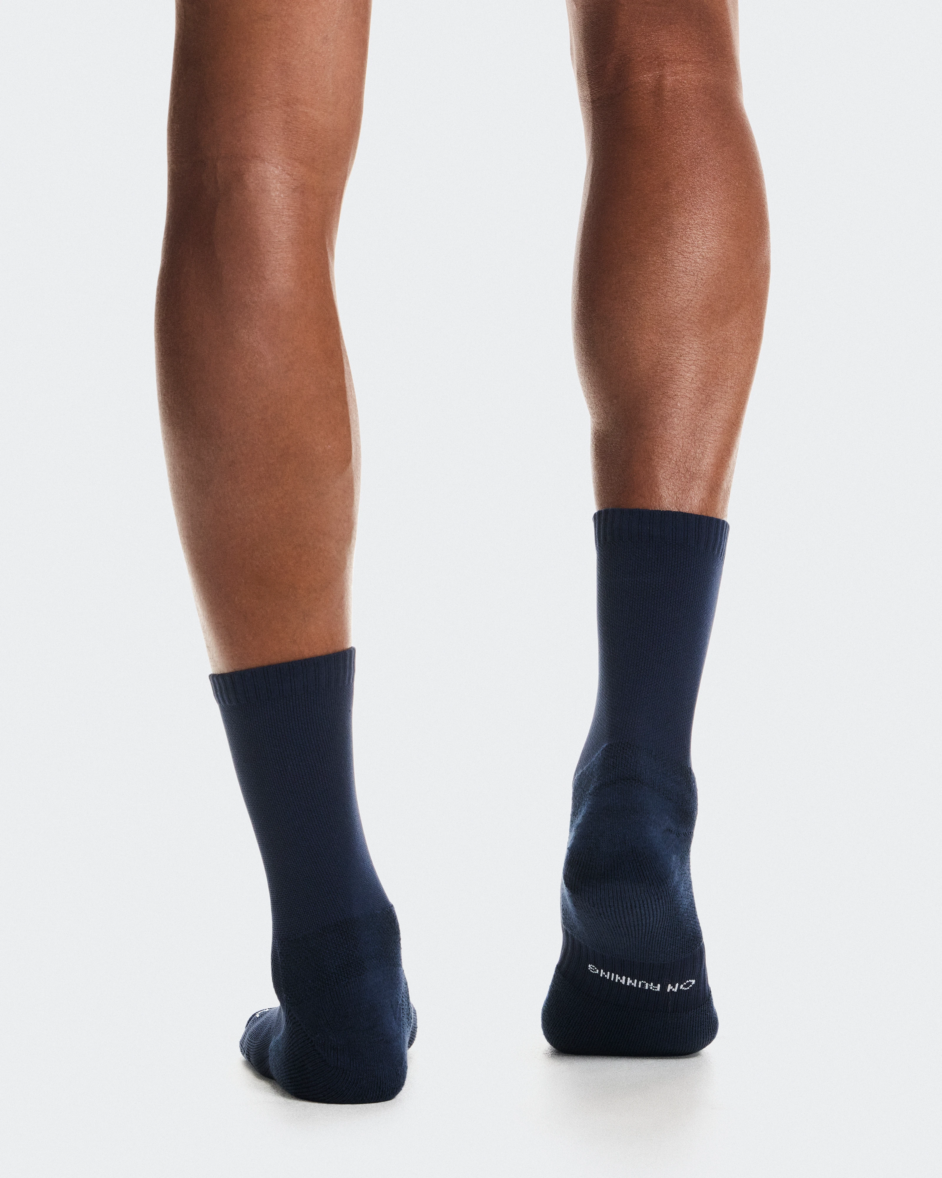 On Core Run Sock High 2P Navy Unisexe Chaussettes