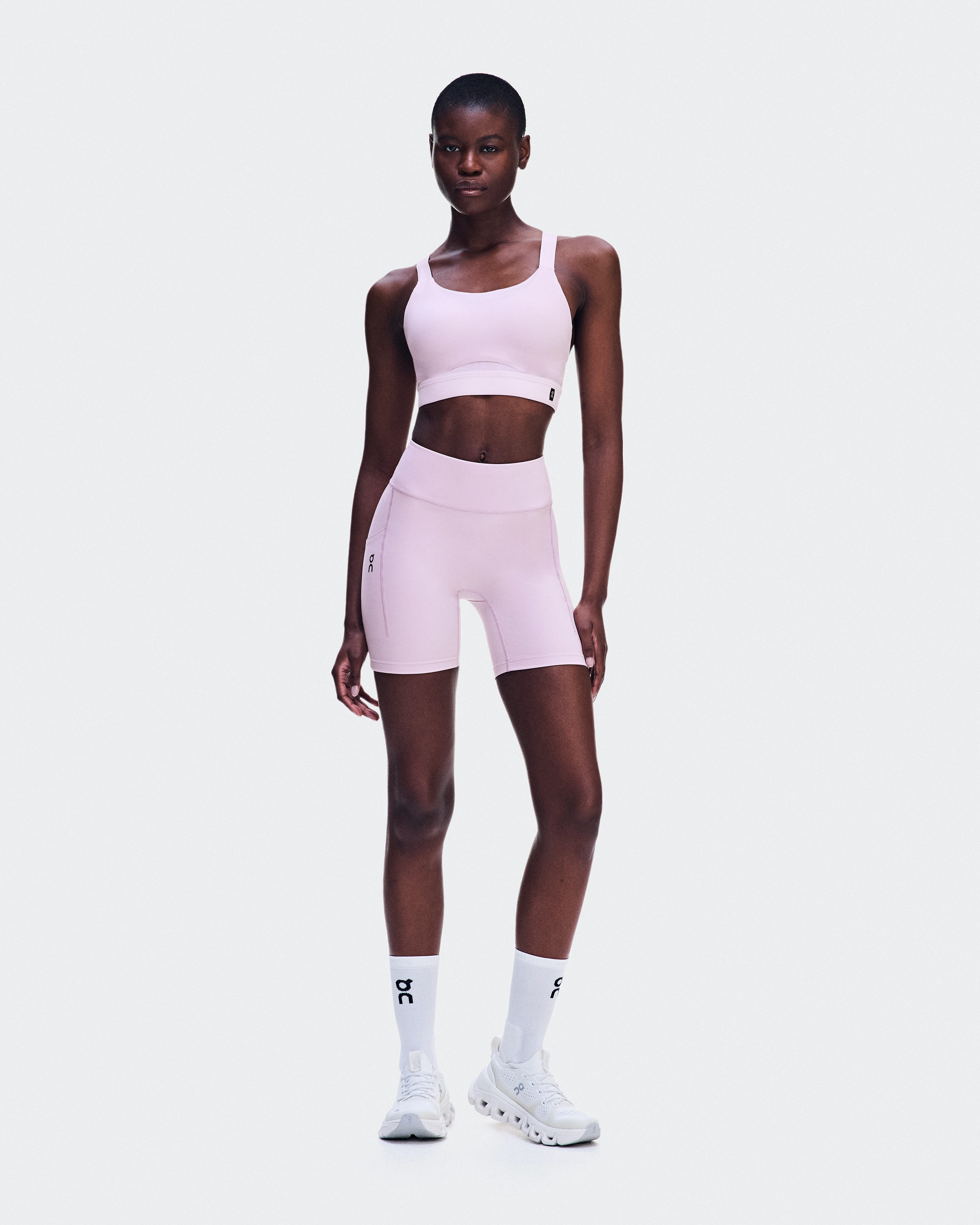 On Performance Tights Short Foxglove Femme Leggings