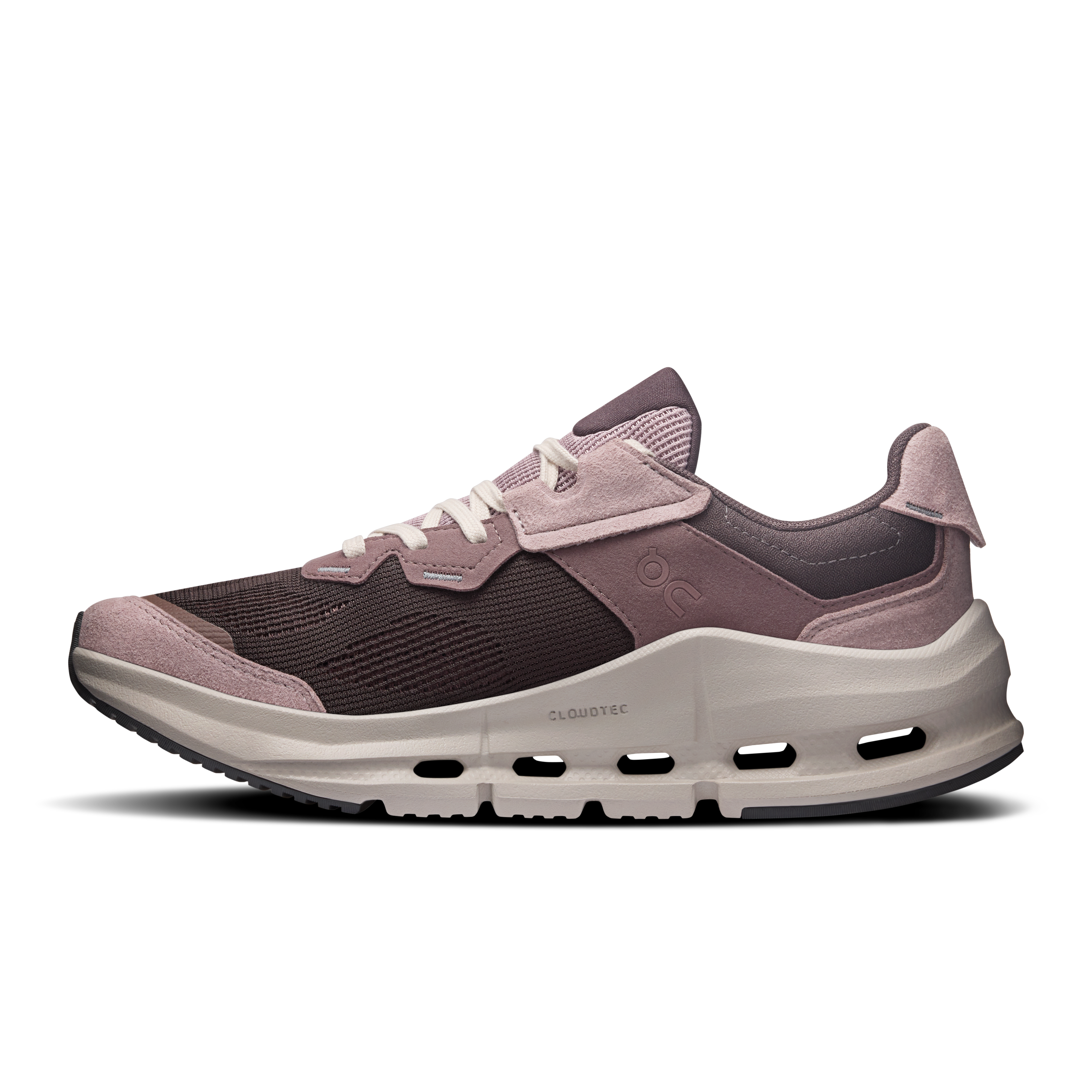 On Cloudnova Rift Pebble & Grape Femme Active Life Chaussures