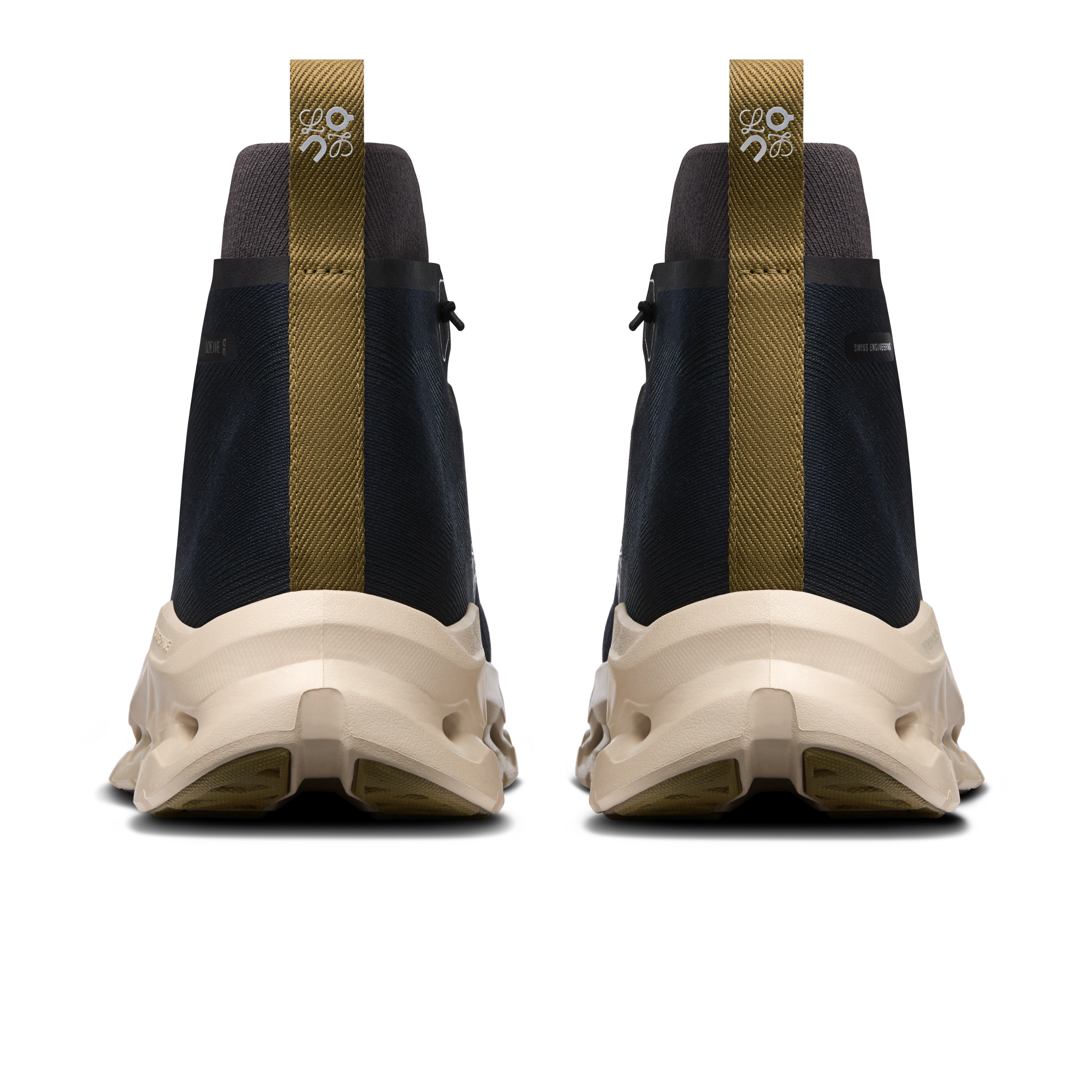 On Cloudtilt Hi LOEWE Black & Oatmeal | Olive Homme Active Life Chaussures