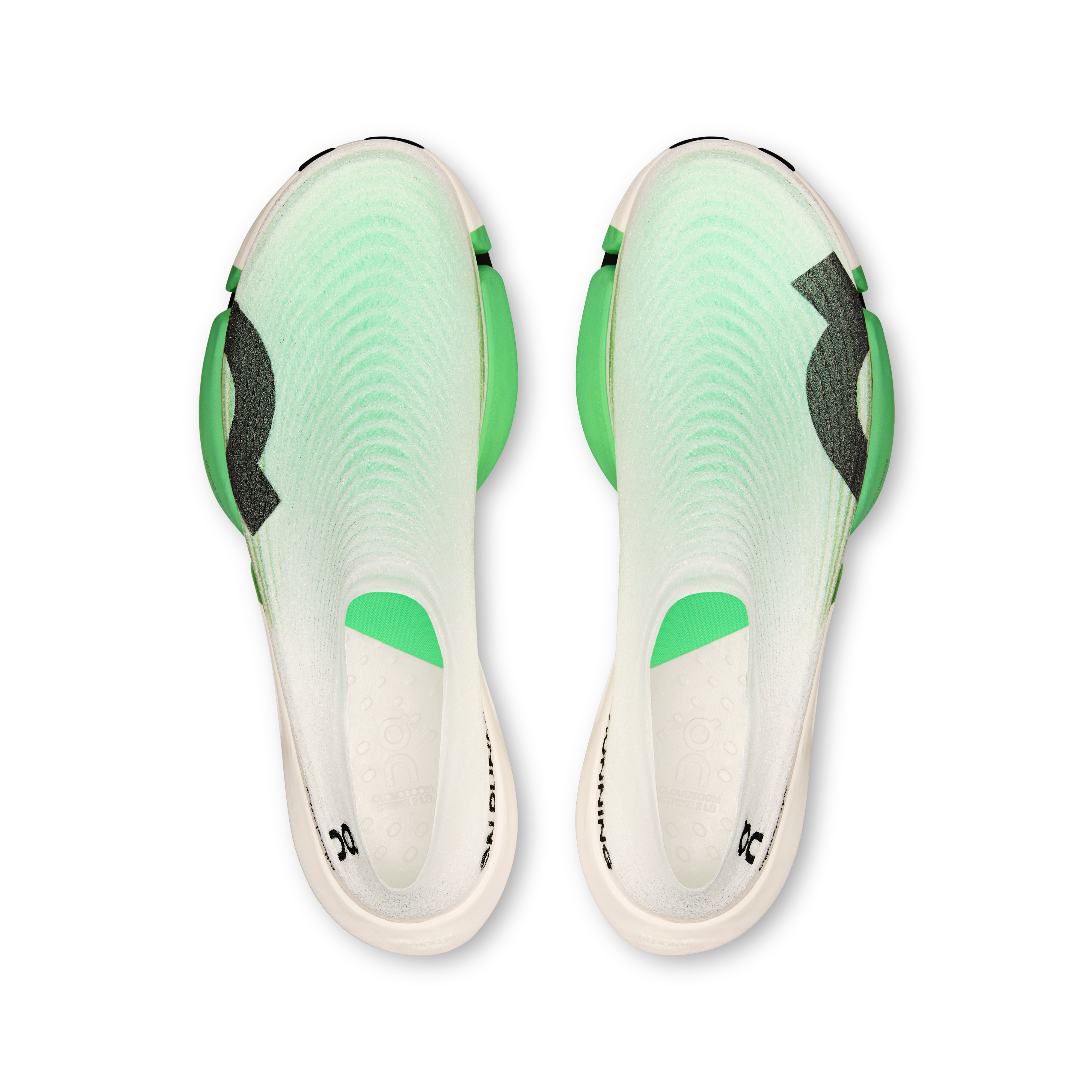 On LightSpray Cloudboom Strike 2 White & Verdite Unisexe – Marathons, vitesse Chaussures