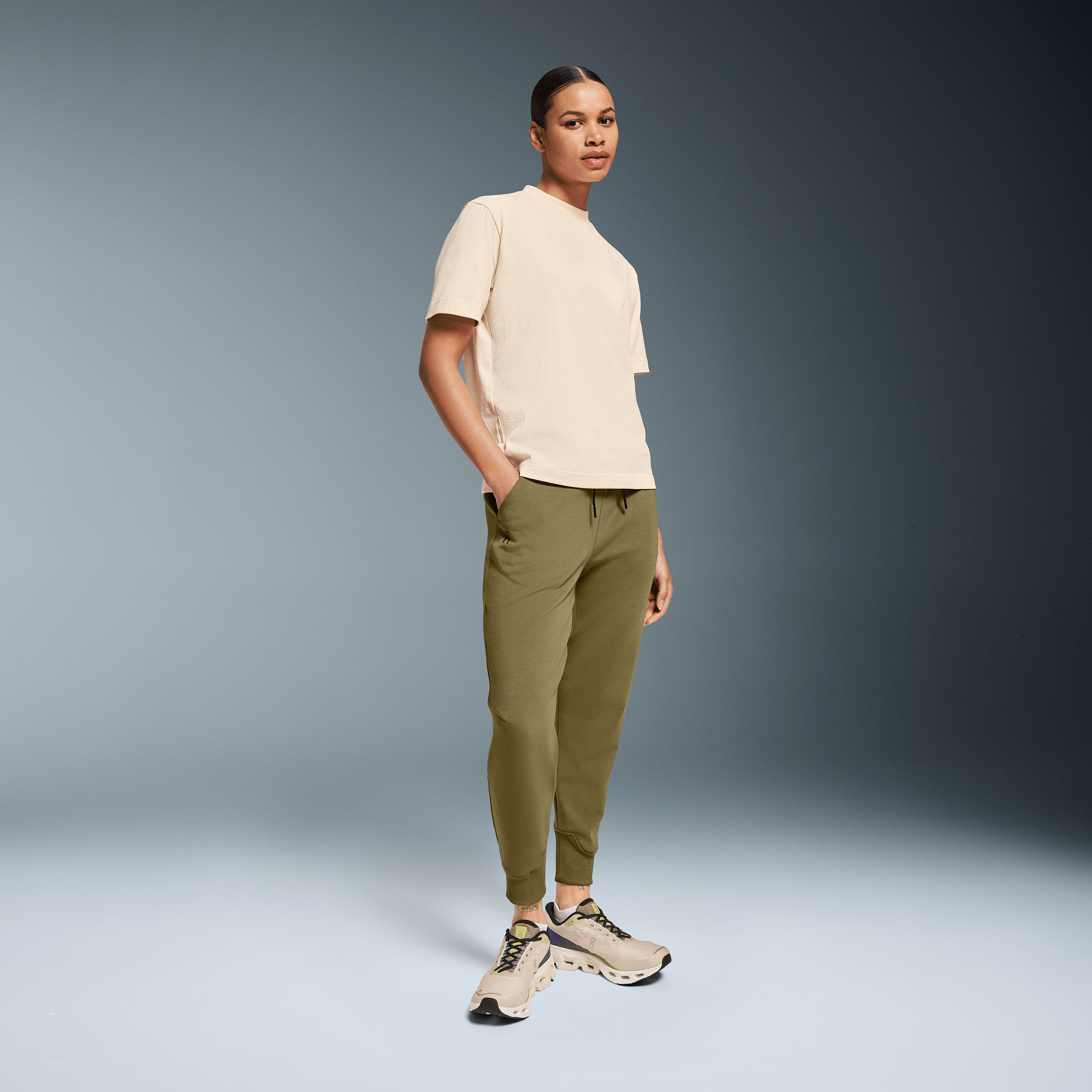 On Sweat Pants Hunter Femme – Récupération, pré/post entraînement, confort doux Pantalons