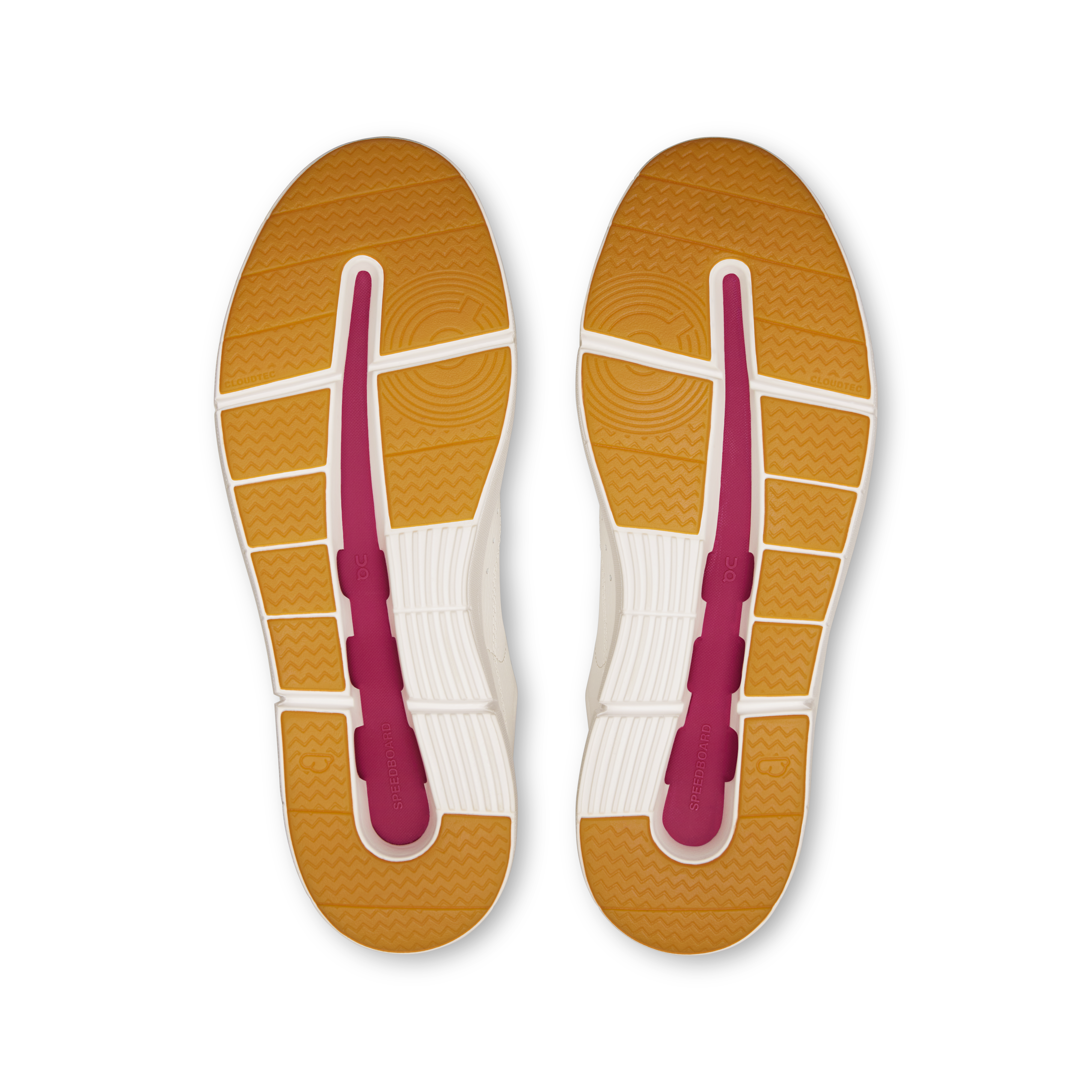 On THE ROGER Centre Court White & Grenadine Femme Active Life Chaussures