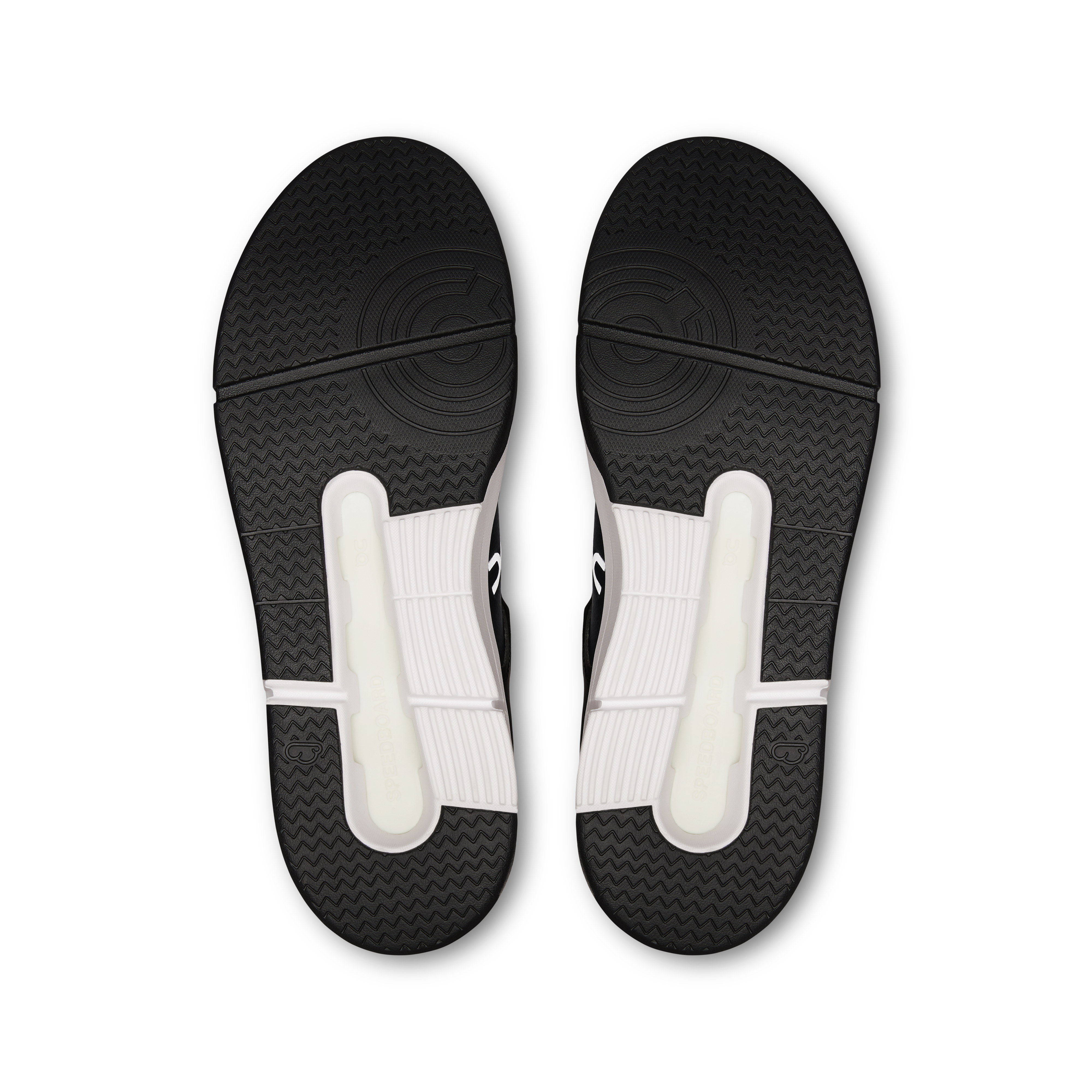 On THE ROGER Clubhouse Black & White Femme Tennis Chaussures