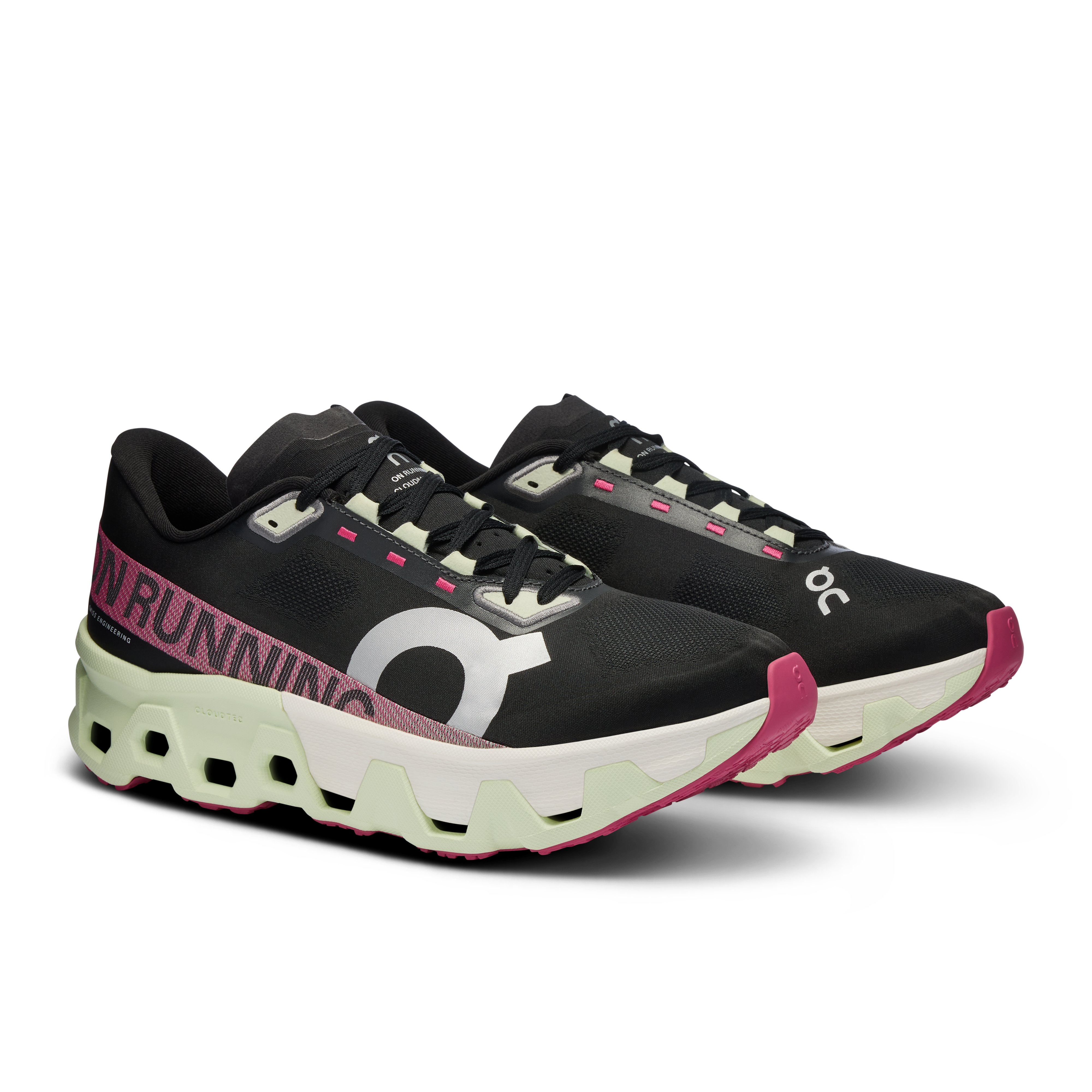 On Cloudmonster Hyper Black & Lima Homme Running sur route Chaussures