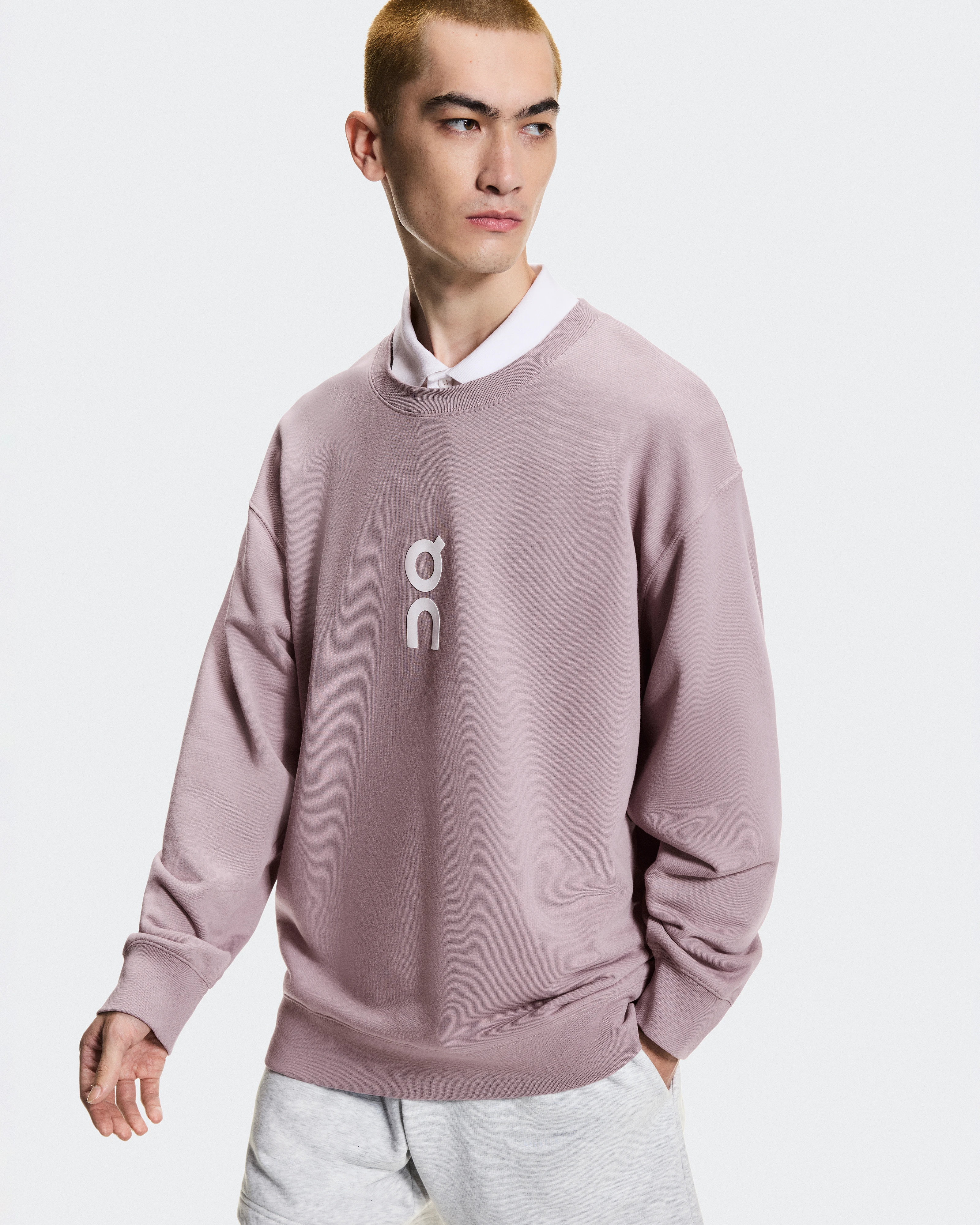 On Club Crew Heron Homme Sweats à capuche et sweats