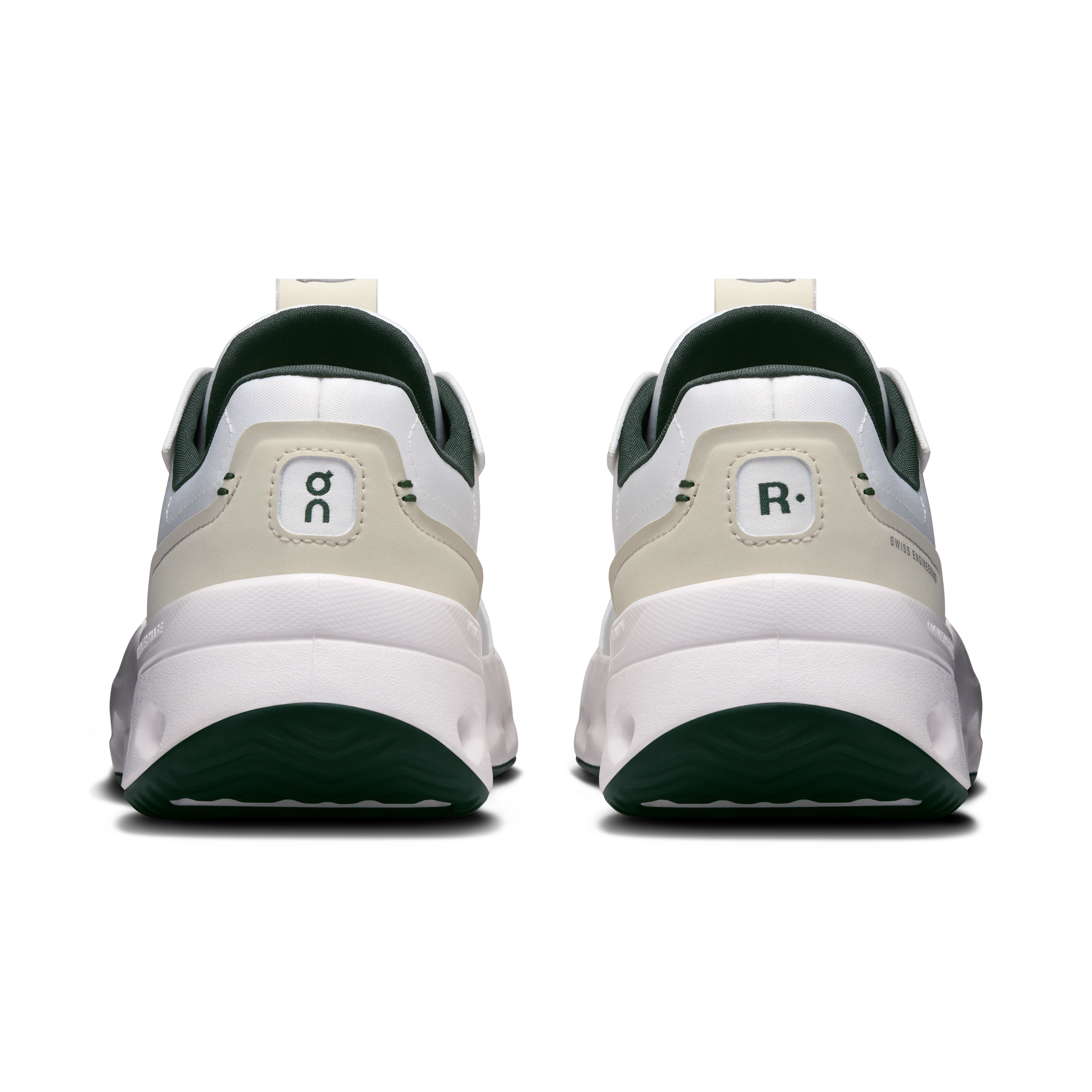 On THE ROGER Wildcard Ivory & Evergreen Femme Tennis Chaussures