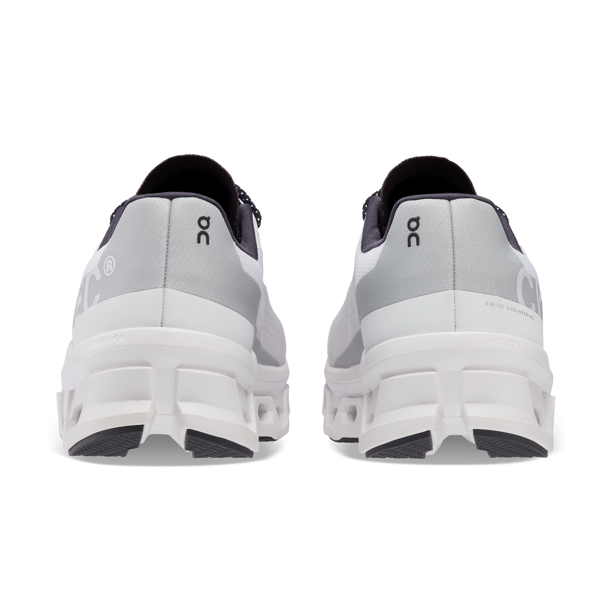 On Cloudmonster All White Homme Running sur route Chaussures
