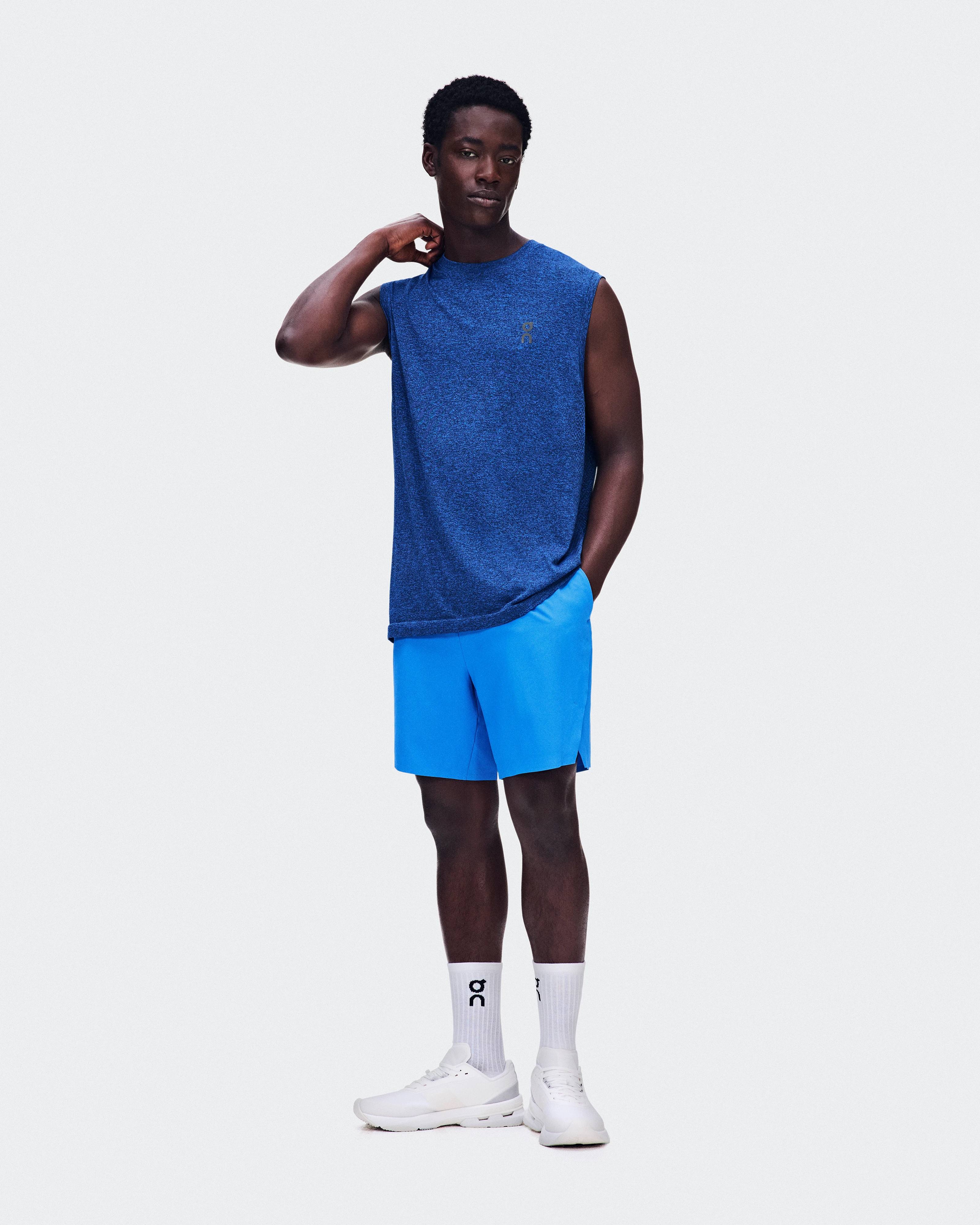 On Train Flex Tank Jay Heather Homme Hauts et t-shirts