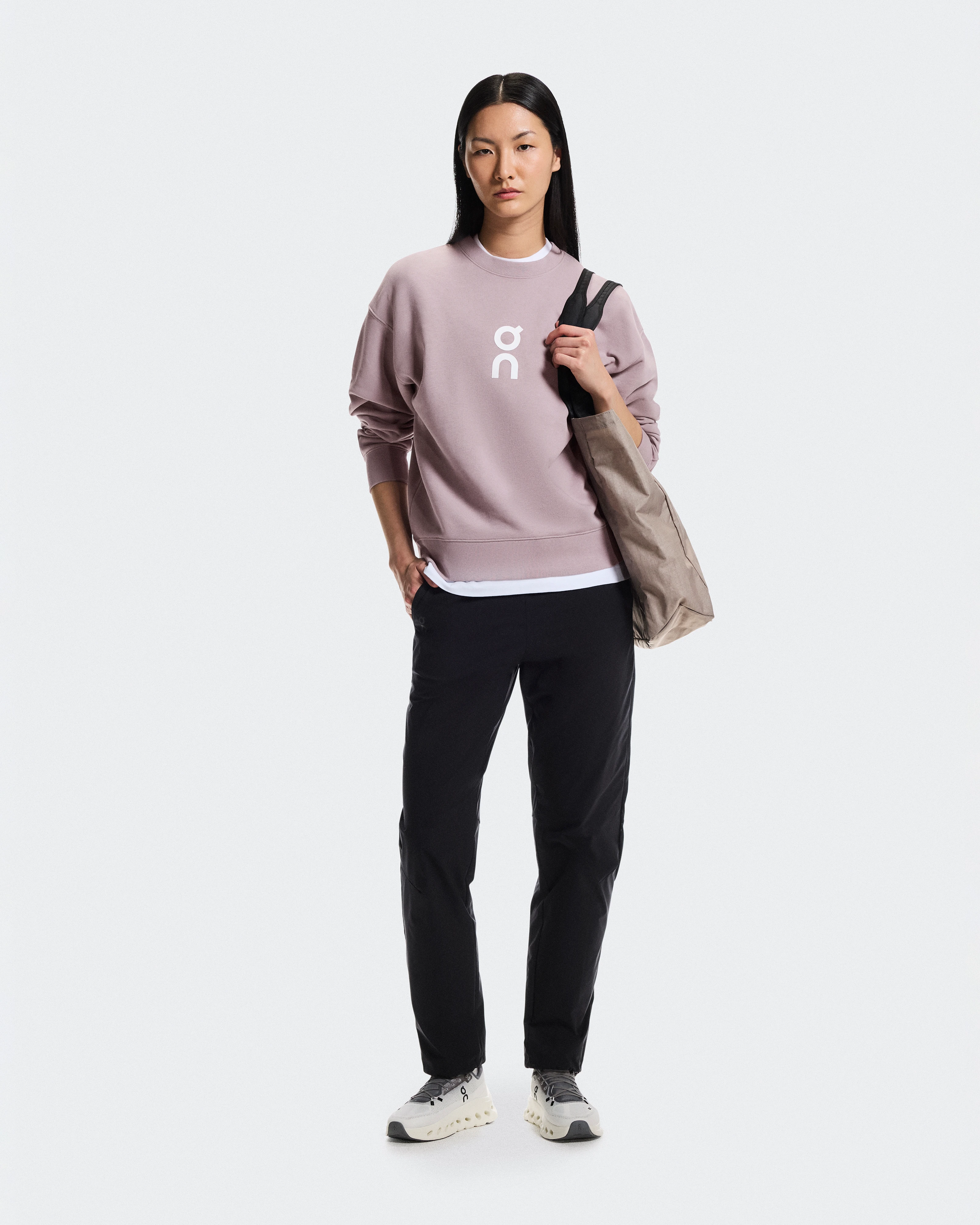 On Club Crew Heron Femme Sweats à capuche et sweats