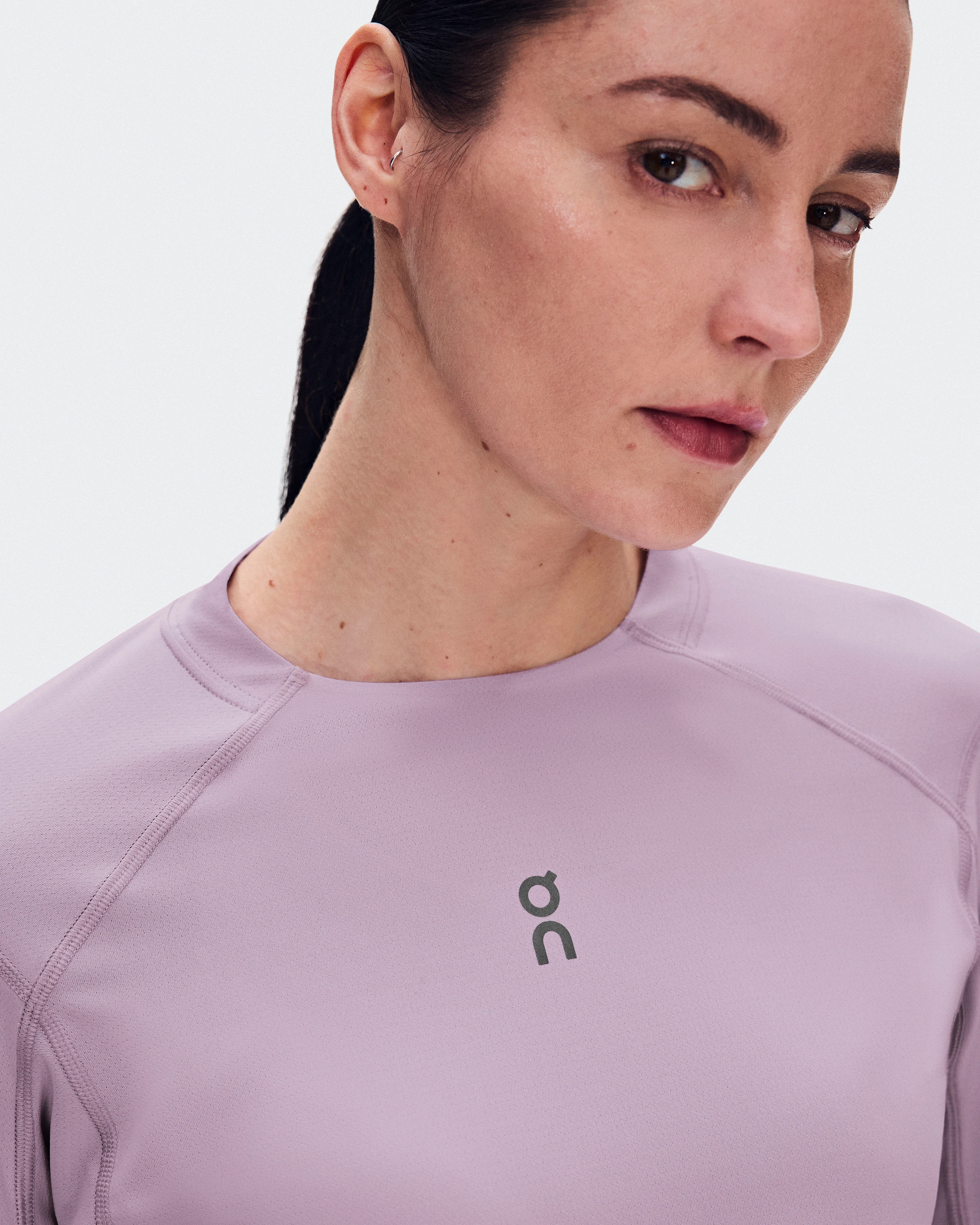On Trail Long-T Solar Foxglove Femme Running de trail