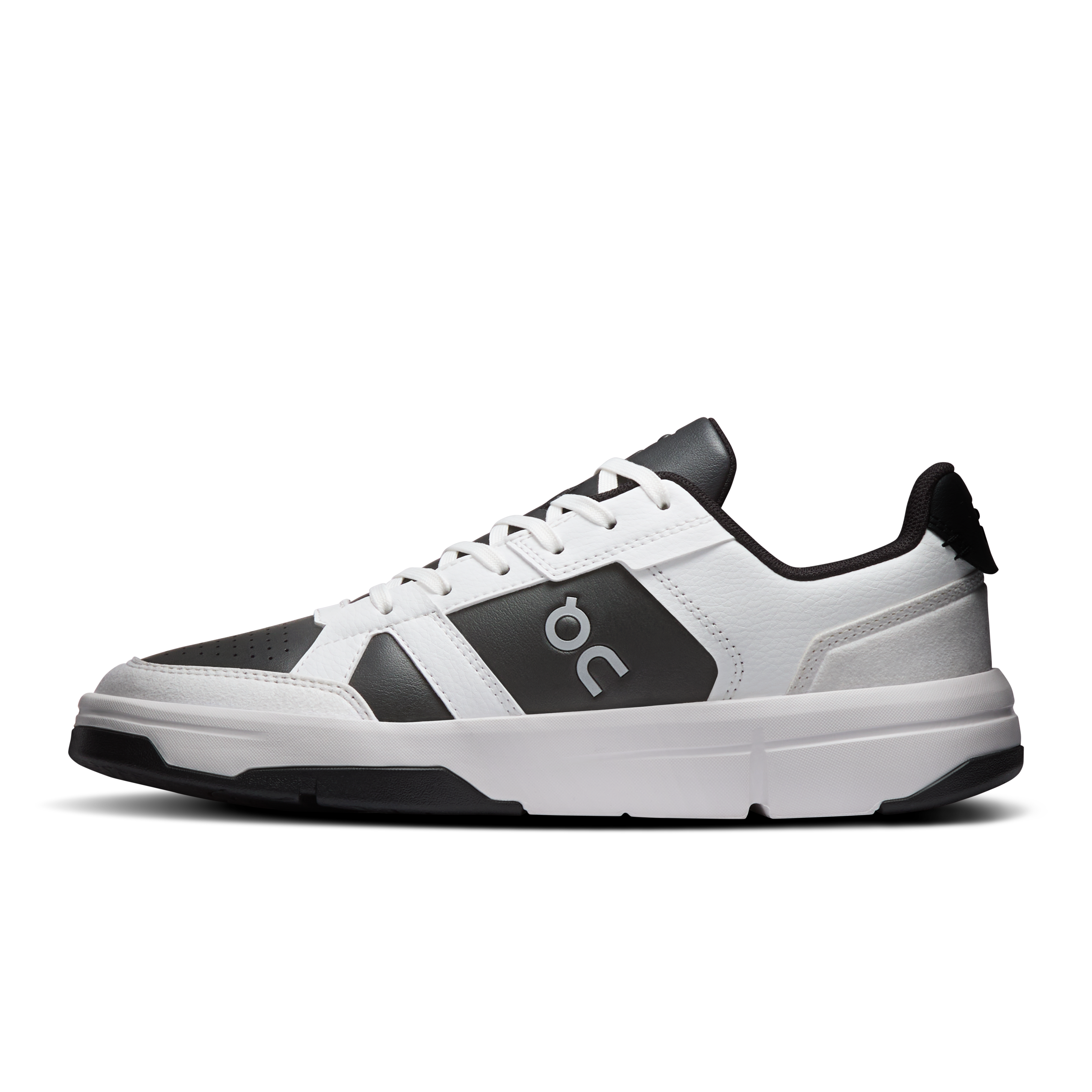 On THE ROGER Clubhouse White & Onyx Femme Tennis Chaussures