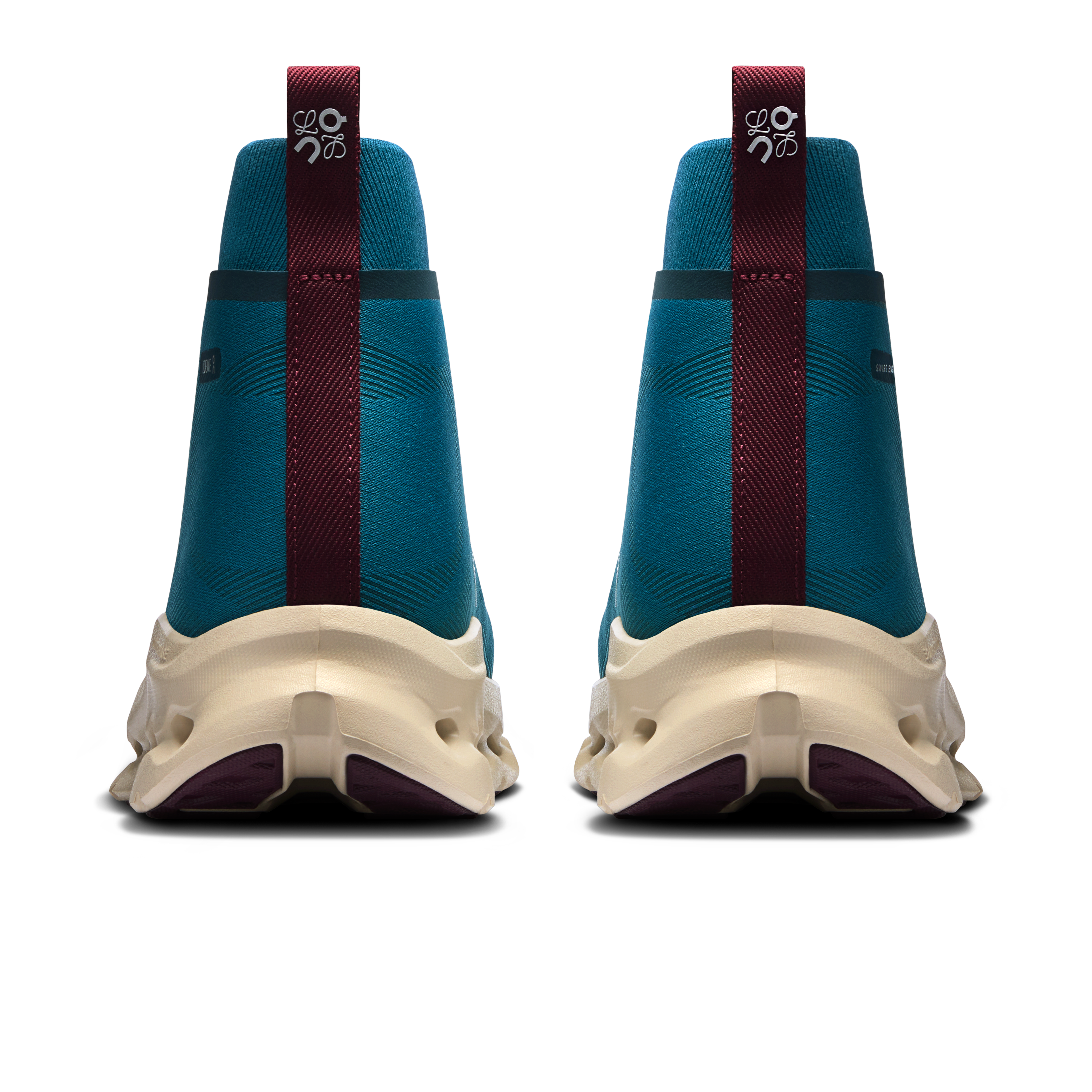 On Cloudtilt Hi LOEWE Teal & Oatmeal | Burgundy Homme Active Life Chaussures
