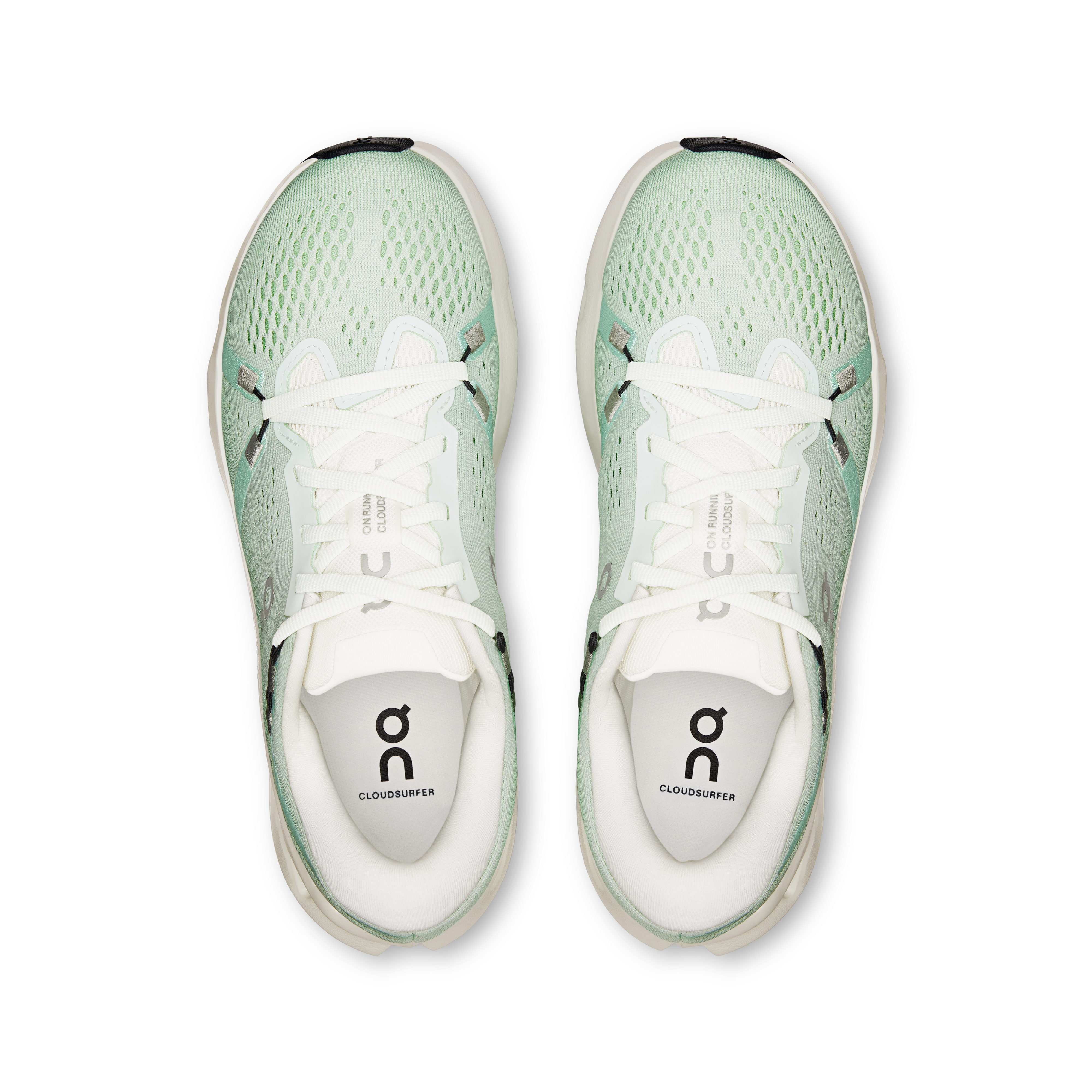 On Cloudsurfer 2 Ivory & Creek Femme Running sur route Chaussures