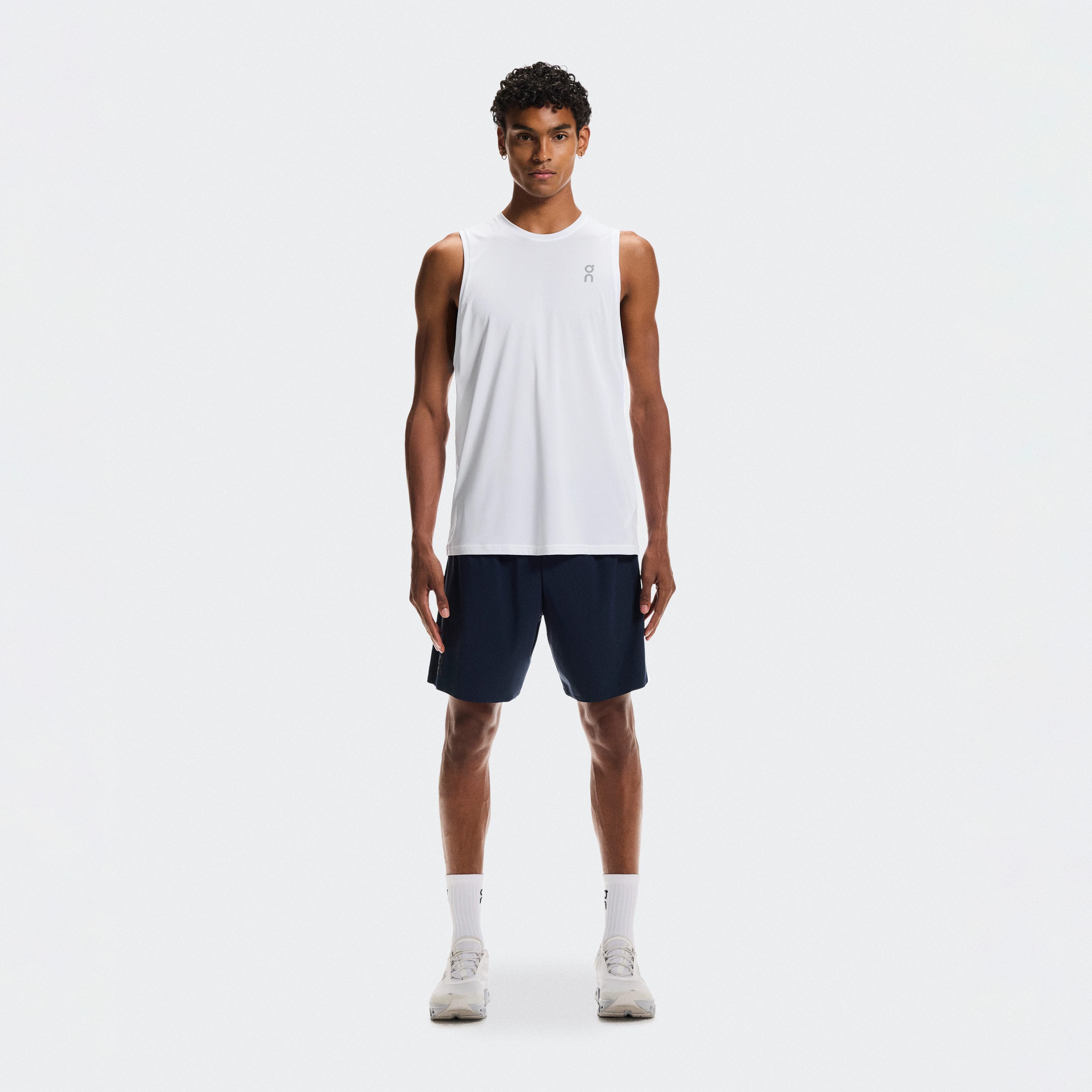On 7" Performance Shorts Navy Homme – Running de performance, léger, évacue la transpiration Shorts