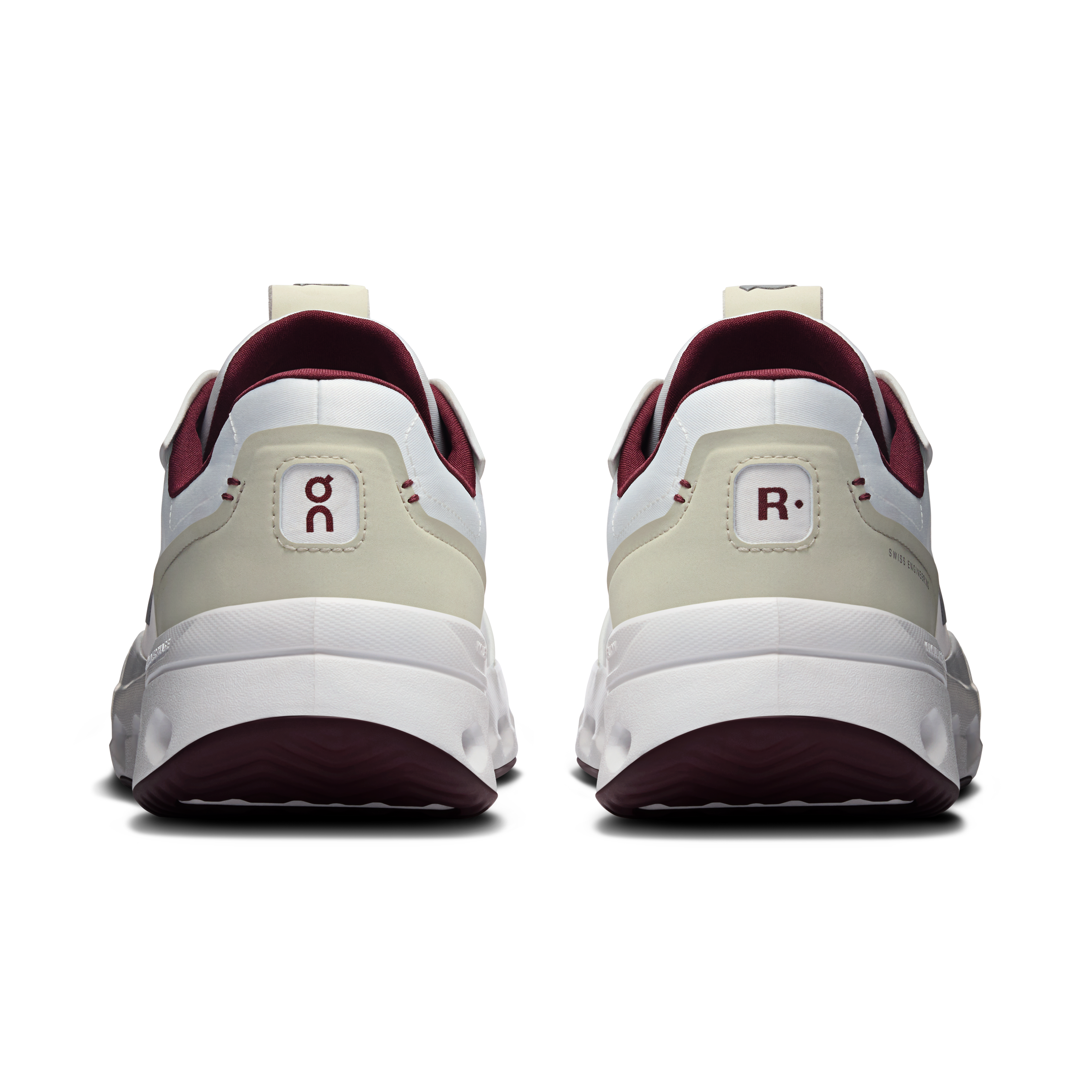 On THE ROGER Wildcard Ivory & Maroon Homme Active Life Chaussures