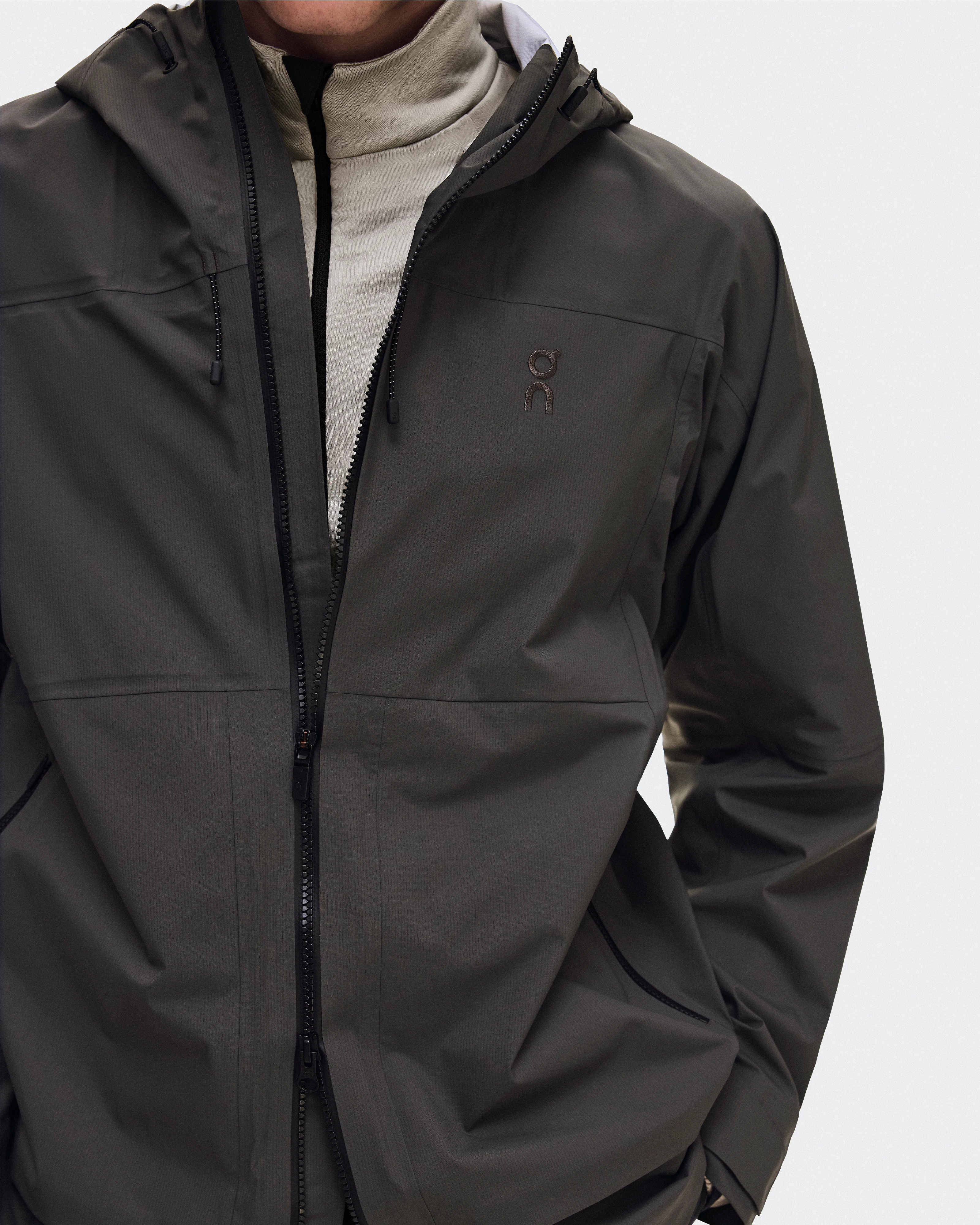 On Ascent Jacket Espresso Homme Vestes
