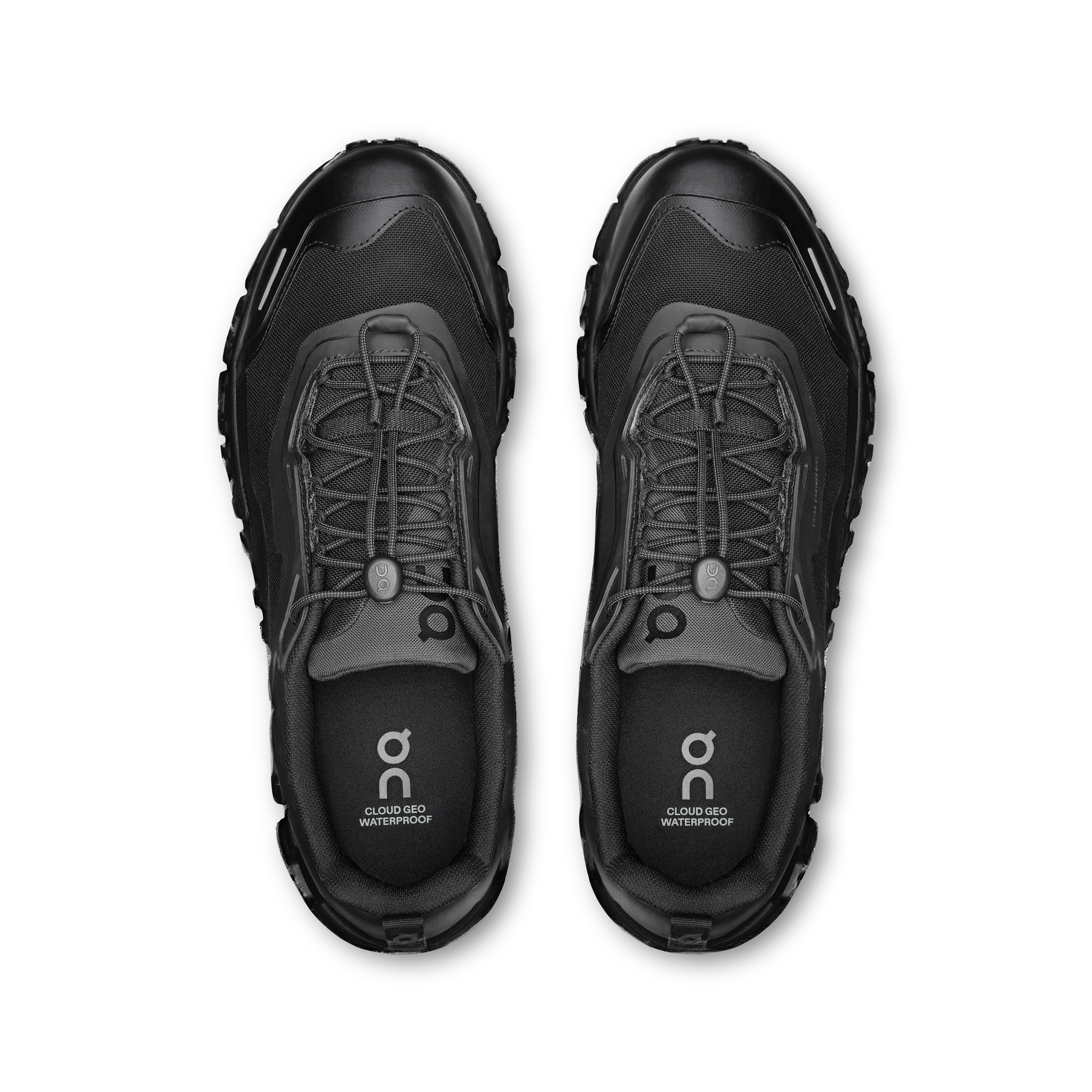 On Cloud 6 Geo Waterproof Black & Black Homme – Randonnée, jour de pluie Chaussures