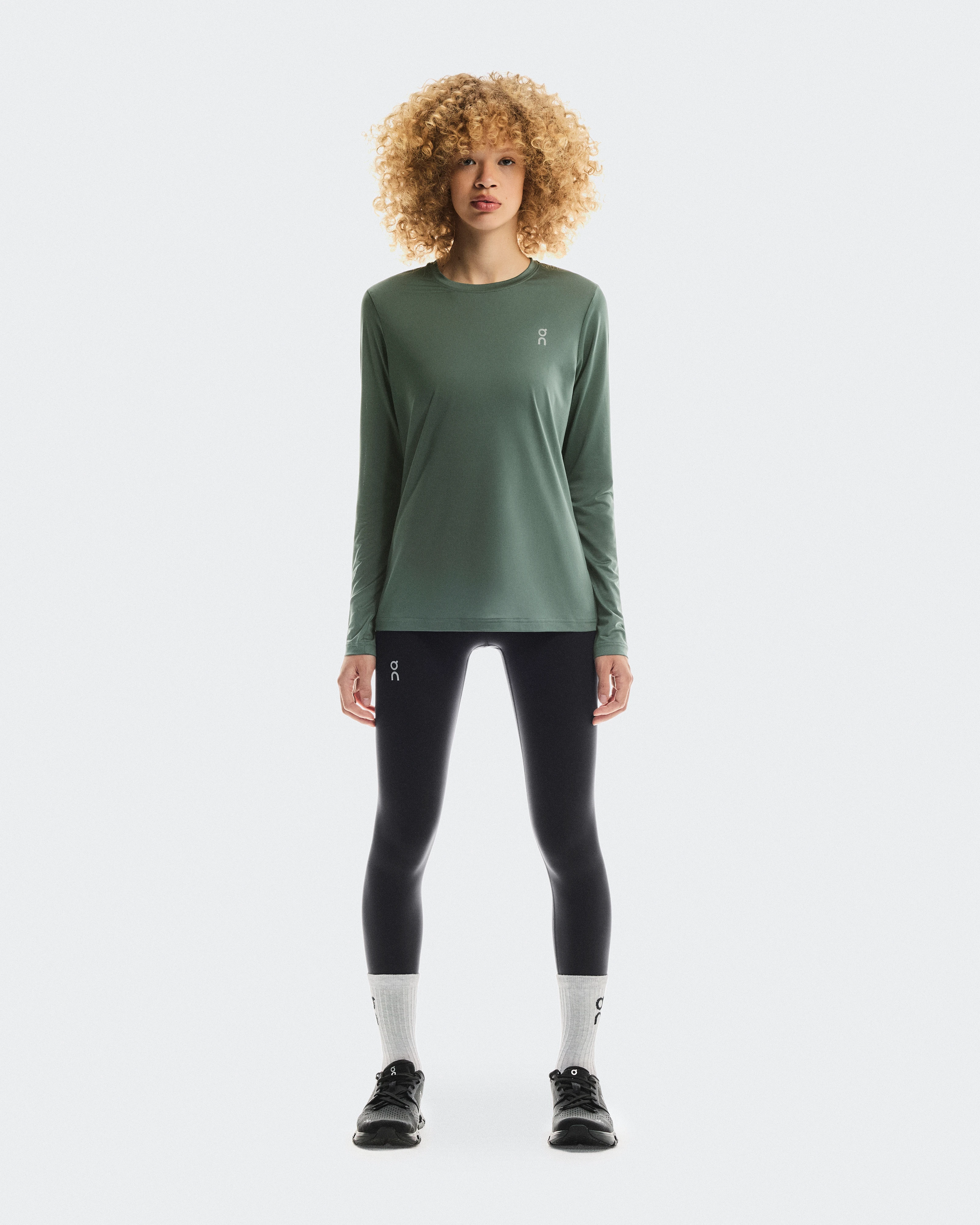 On Core Long-T Olive Femme Hauts et t-shirts